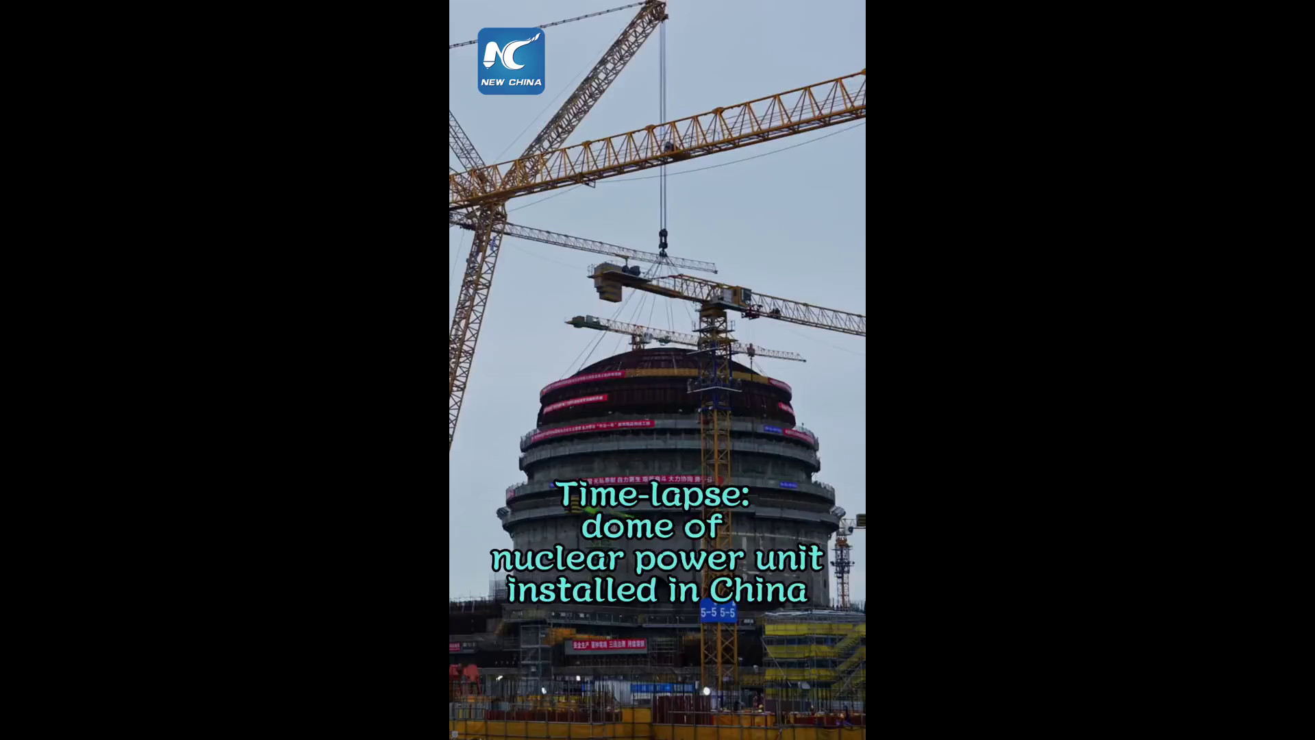 Cina, nel Fujian installata una cupola da 270 tonnellate su un reattore nucleare