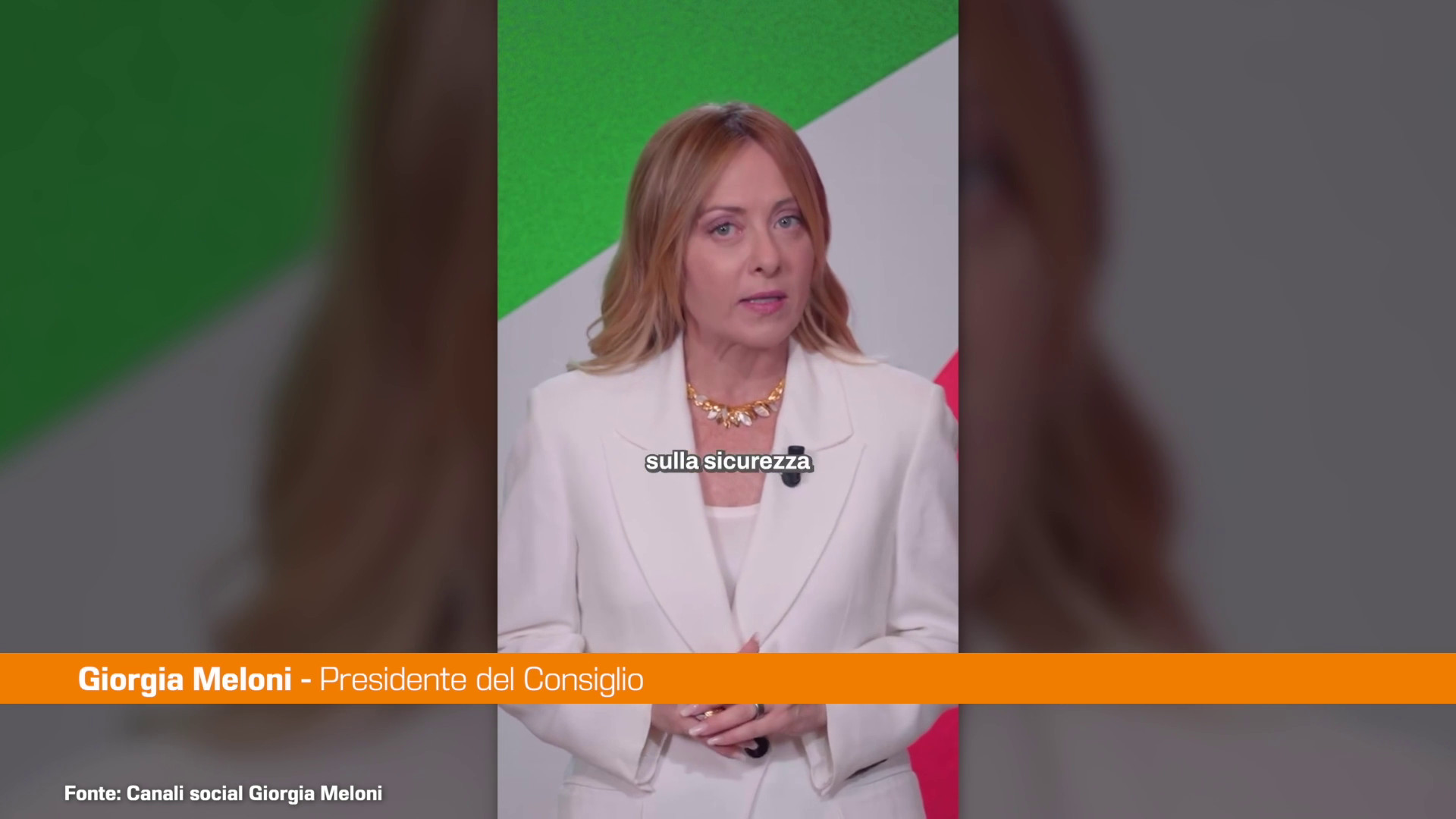 Ddl Sicurezza, Meloni 