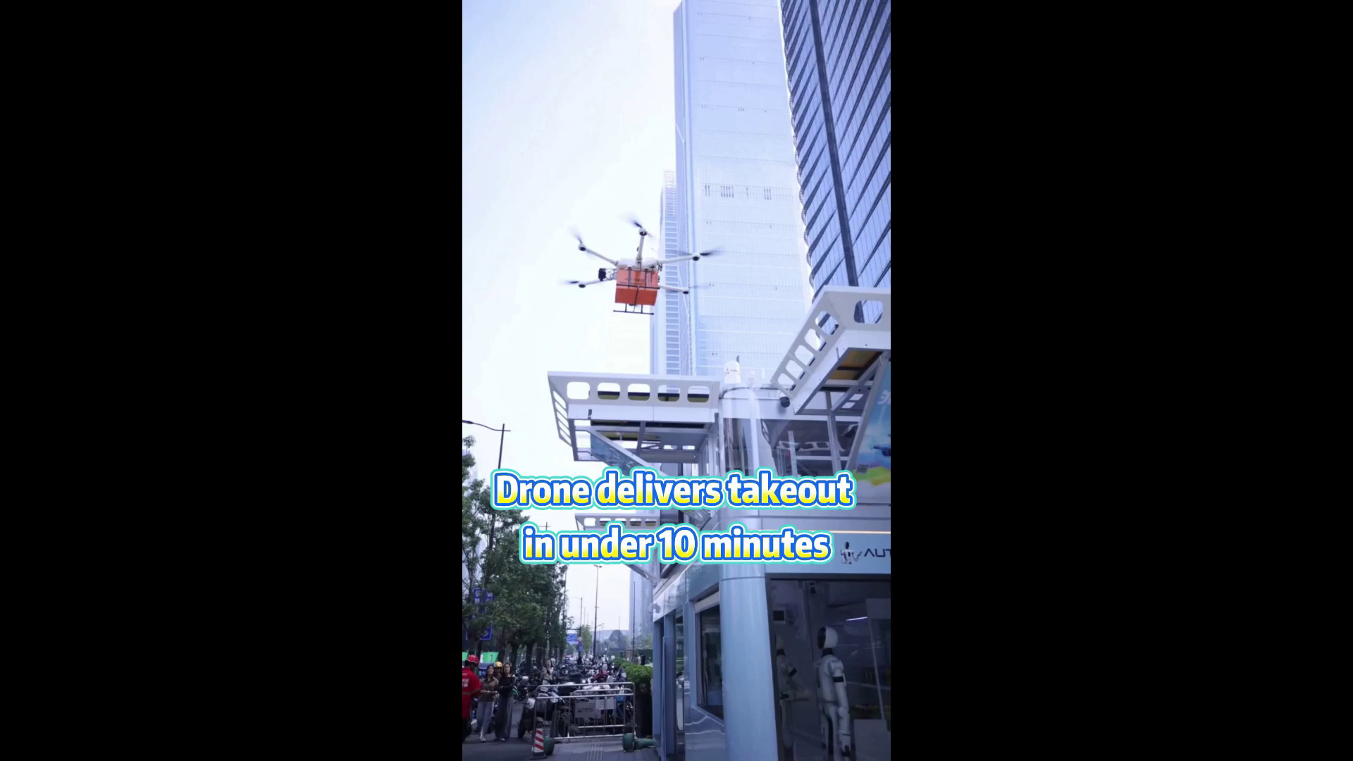 Cina: a Guangzhou drone consegna cibo a domicilio in meno di 10 minuti