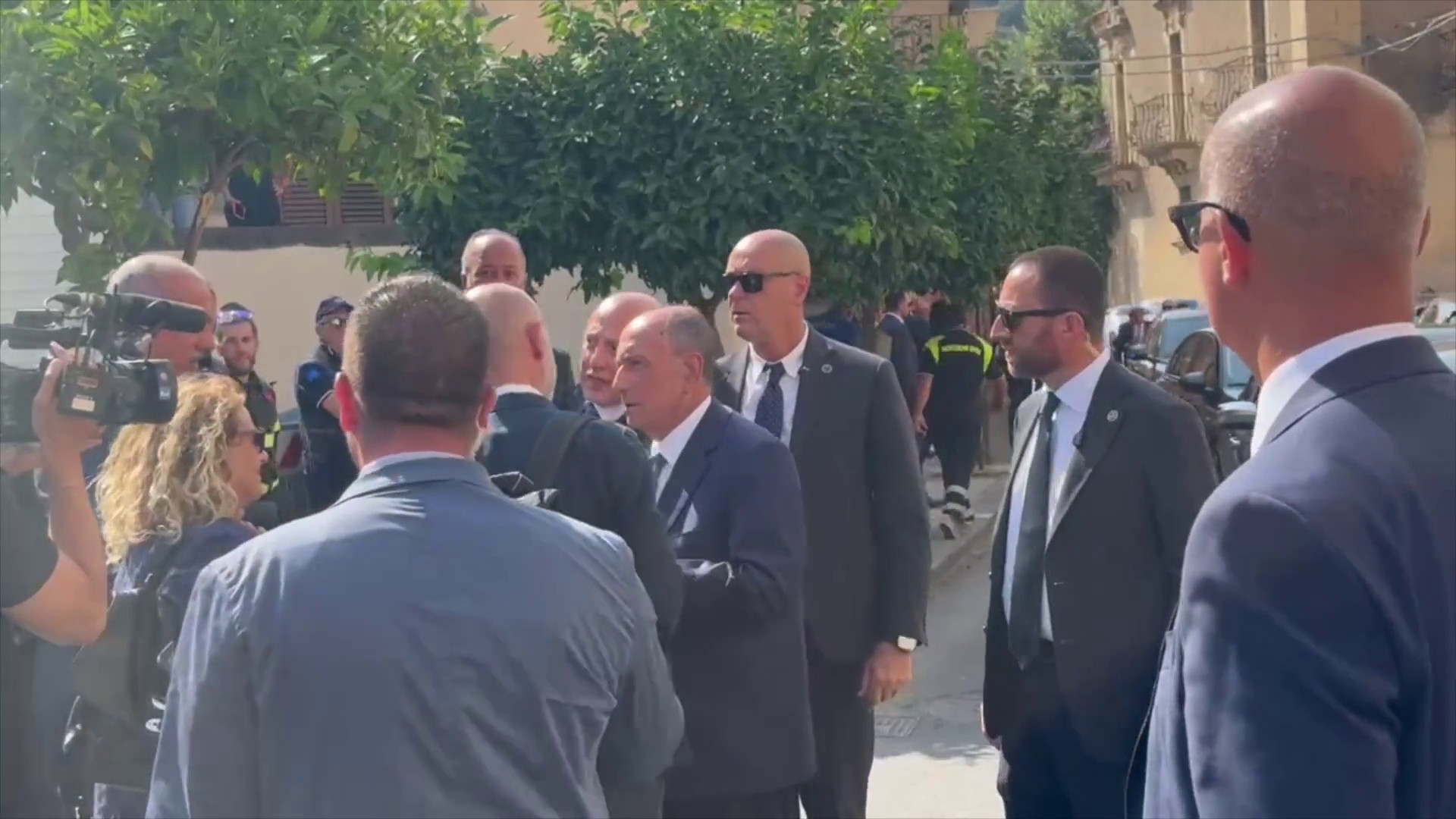 Schifani e La Russa ai funerali di Pippo Baudo