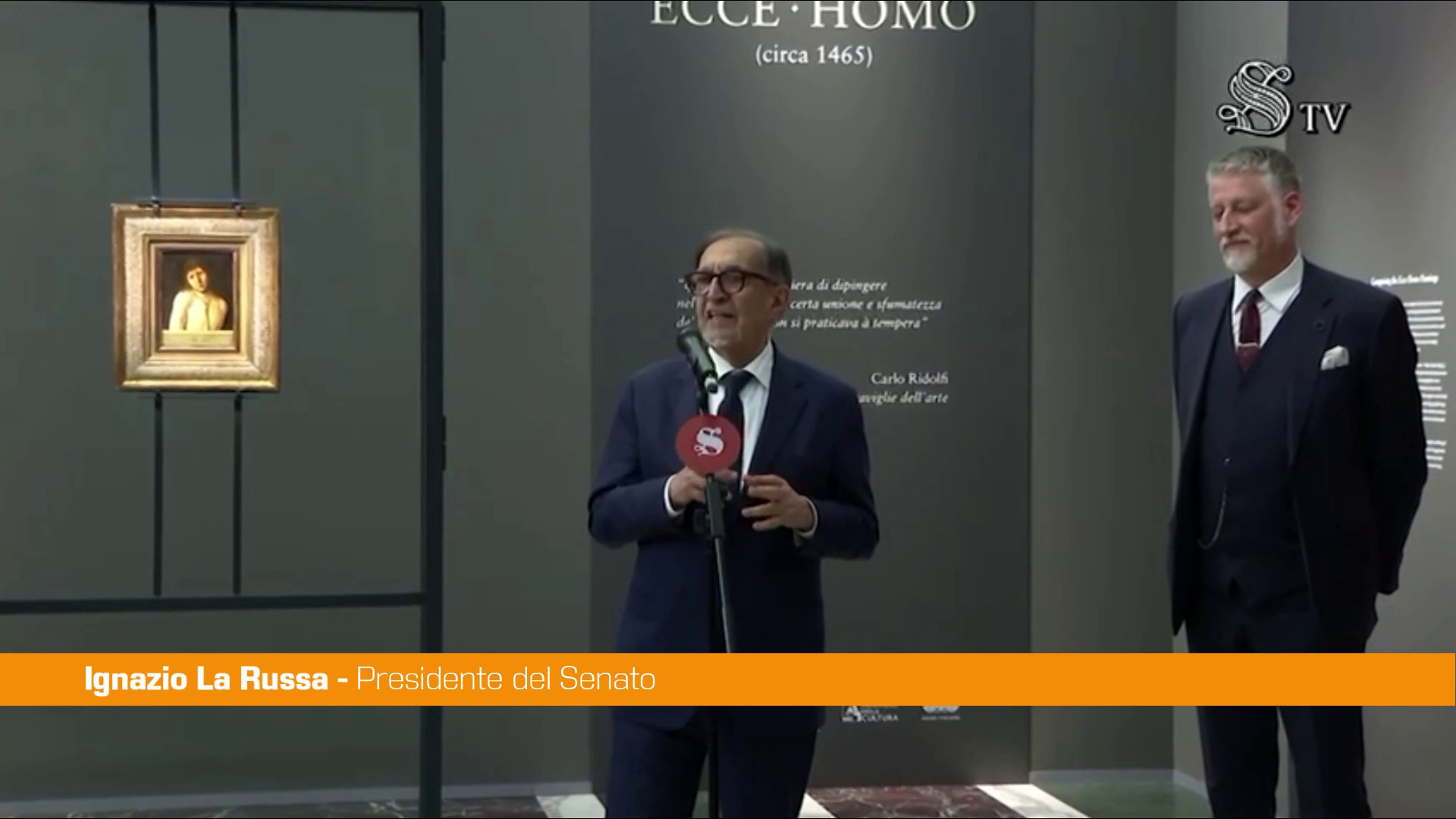 Al Senato quadro dell'Ecce Homo , La Russa 