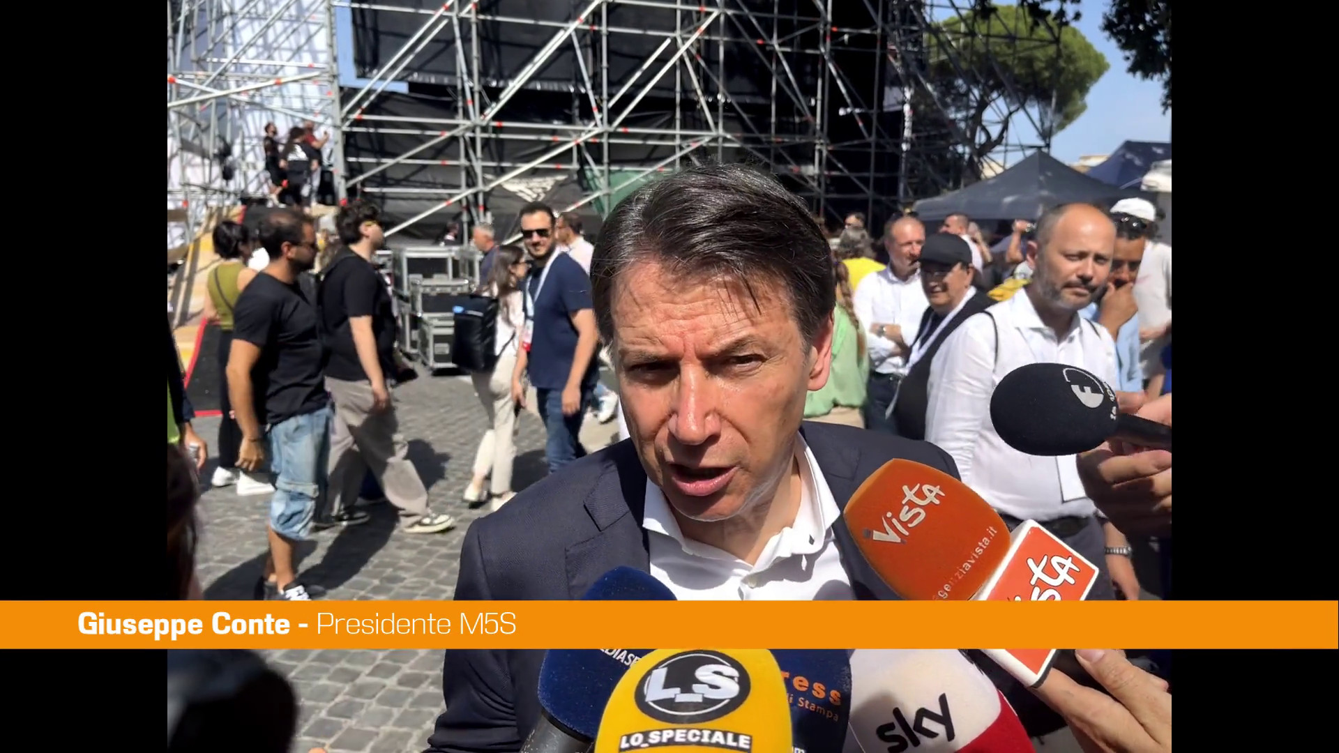 Corteo per Gaza, Conte 