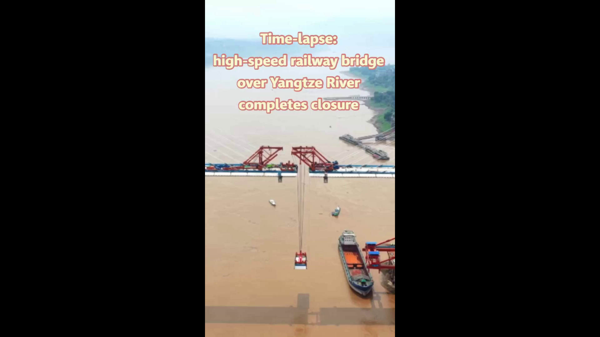 Cina, completata chiusura del ponte ferroviario ad alta velocità sullo Yangtze