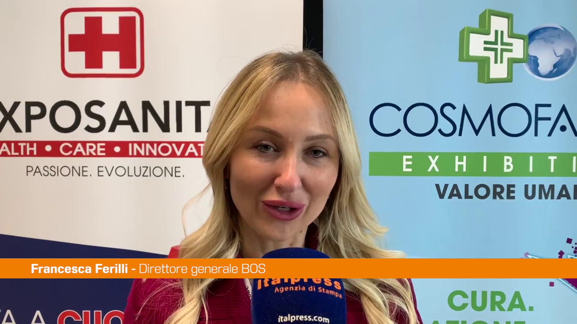 Exposanità-Cosmofarma, Ferilli (Bos) 