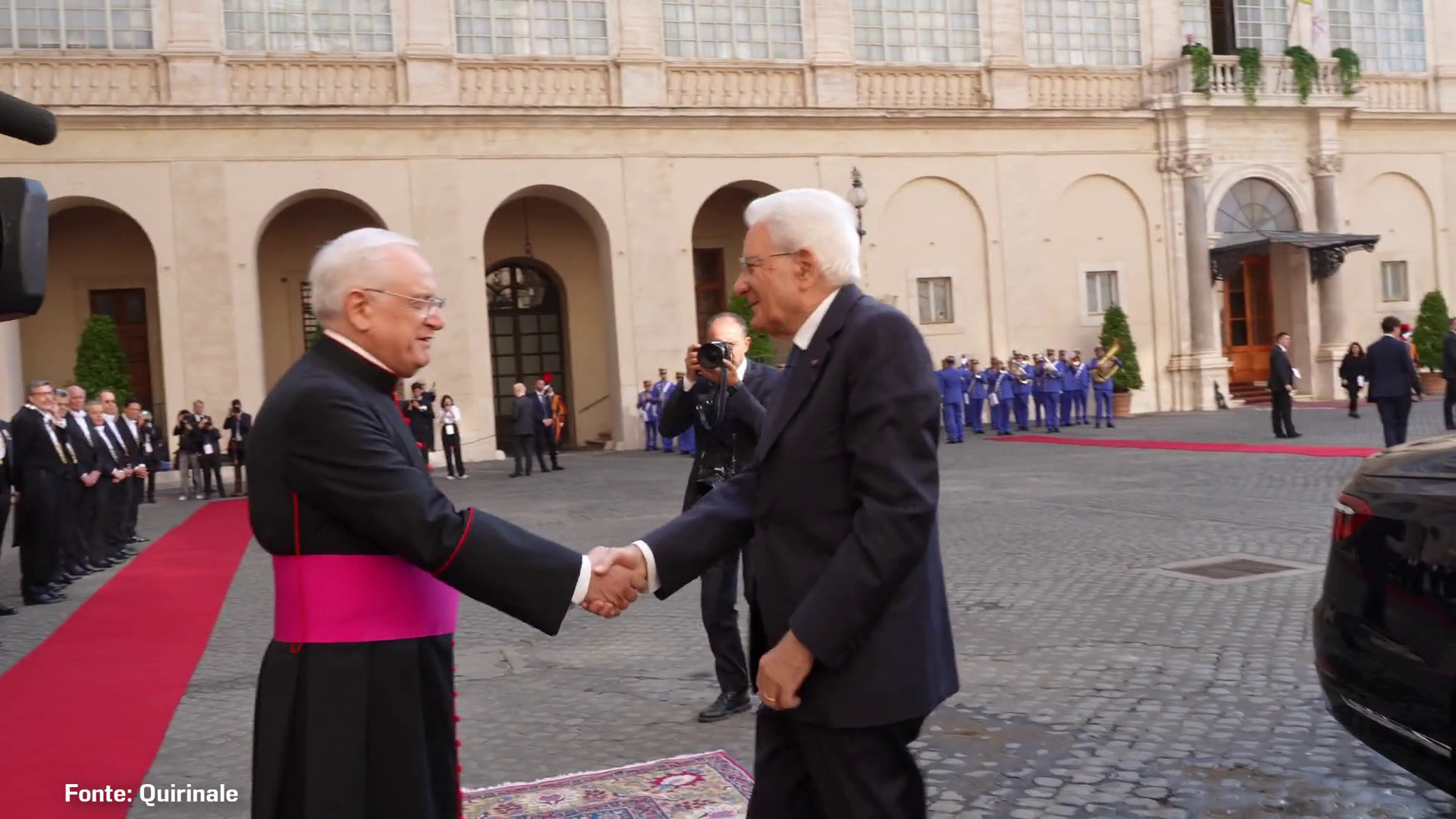 Mattarella in Vaticano per l'incontro con Papa Leone XIV