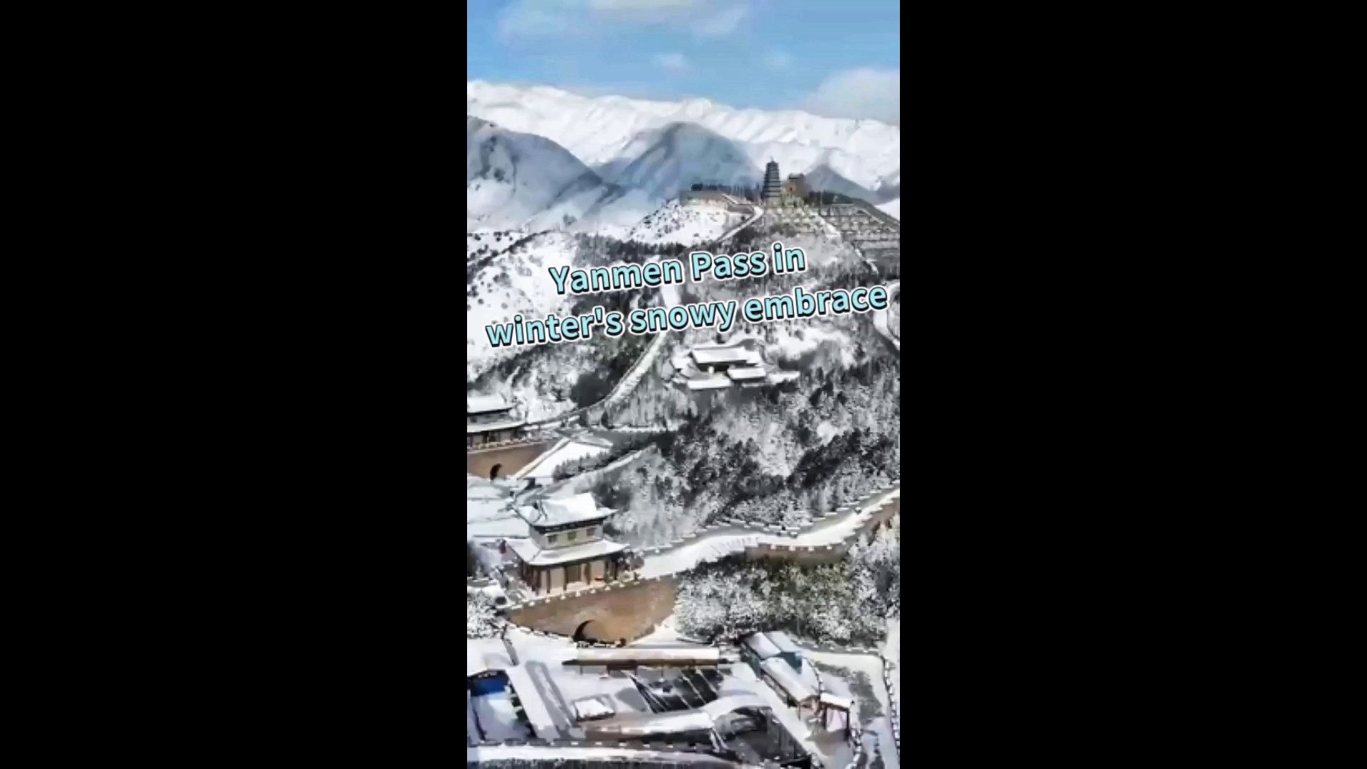 Cina: paesaggi spettacolari al Passo di Yanmen innevato