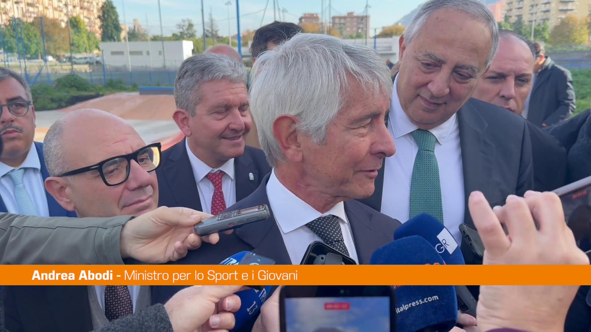 Torcia Milano-Cortina a Palermo, Abodi 