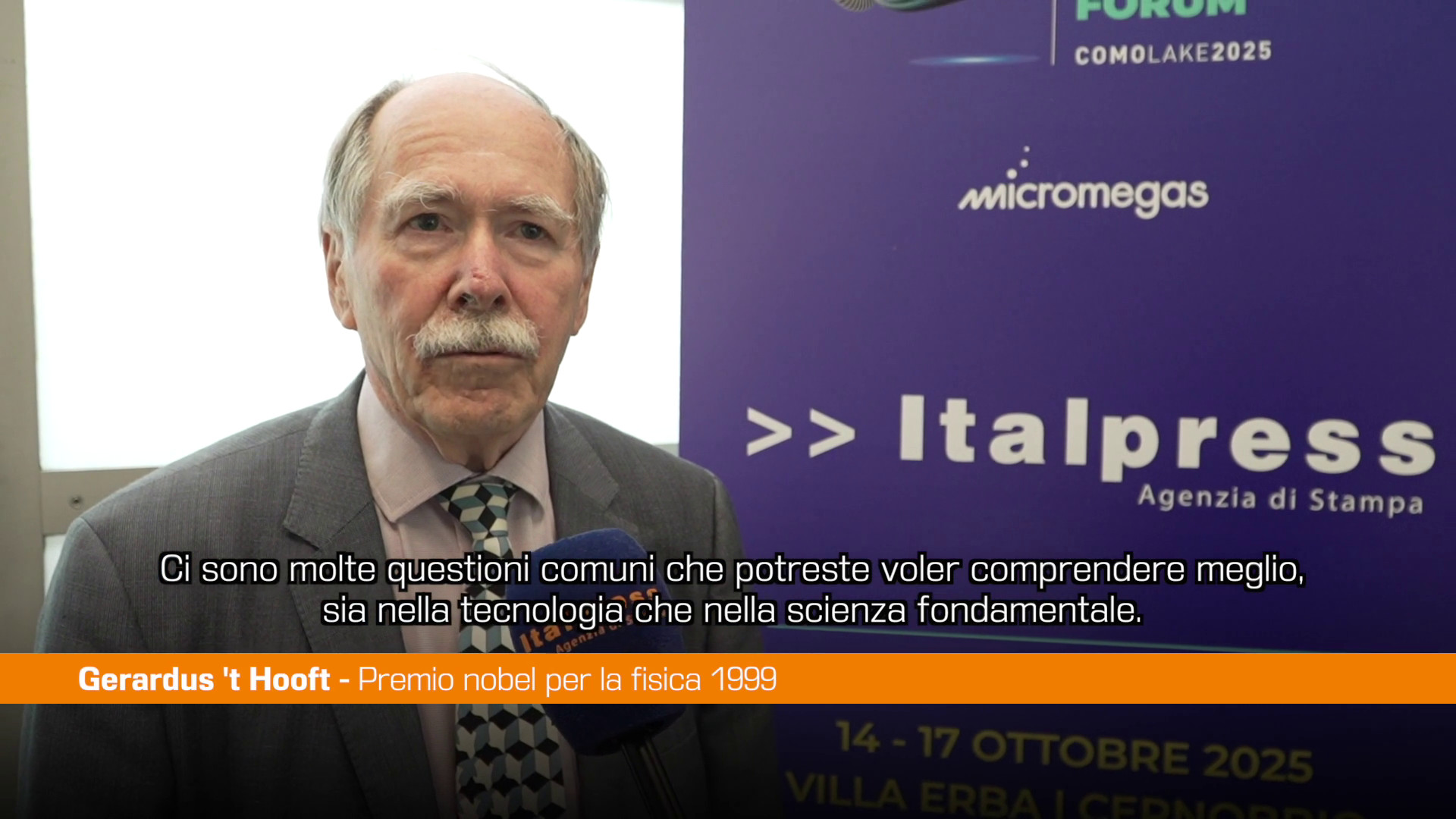 ComoLake, il Nobel Hooft 
