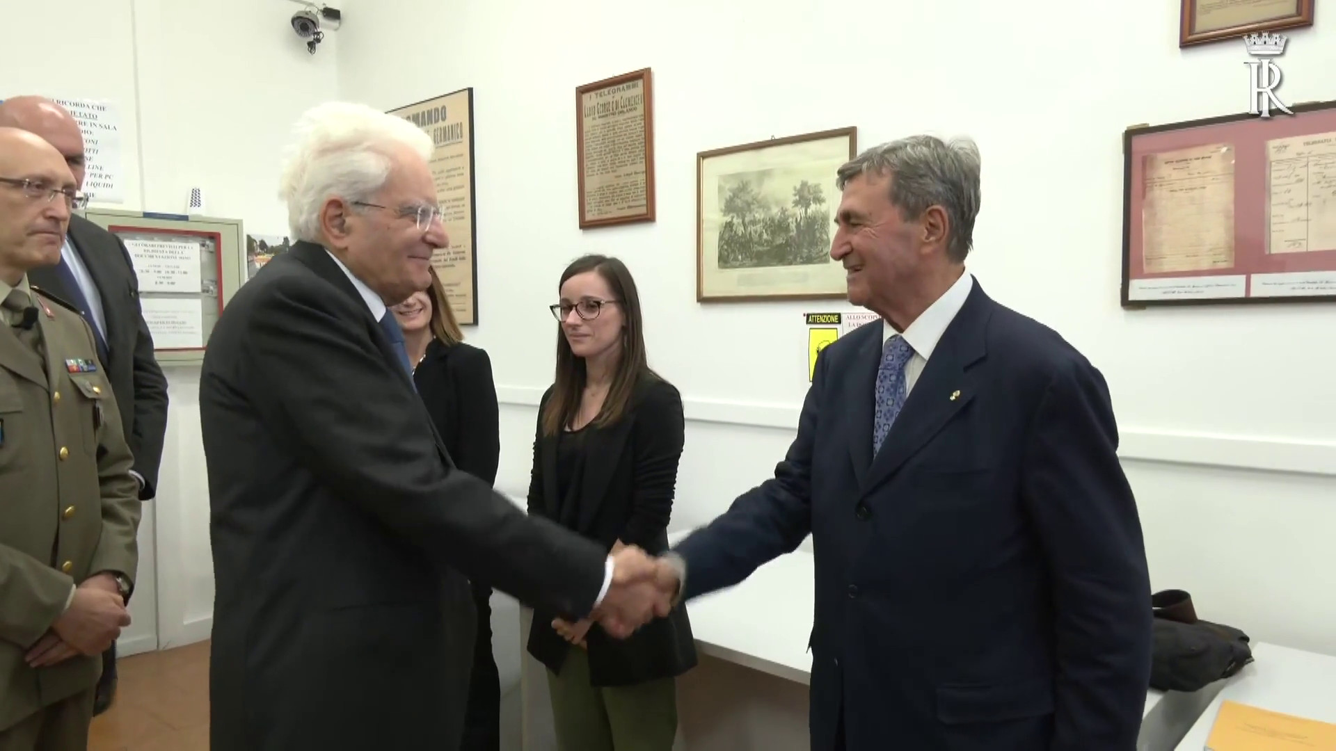 Mattarella visita Archivio storico dello Stato Maggiore dell'Esercito