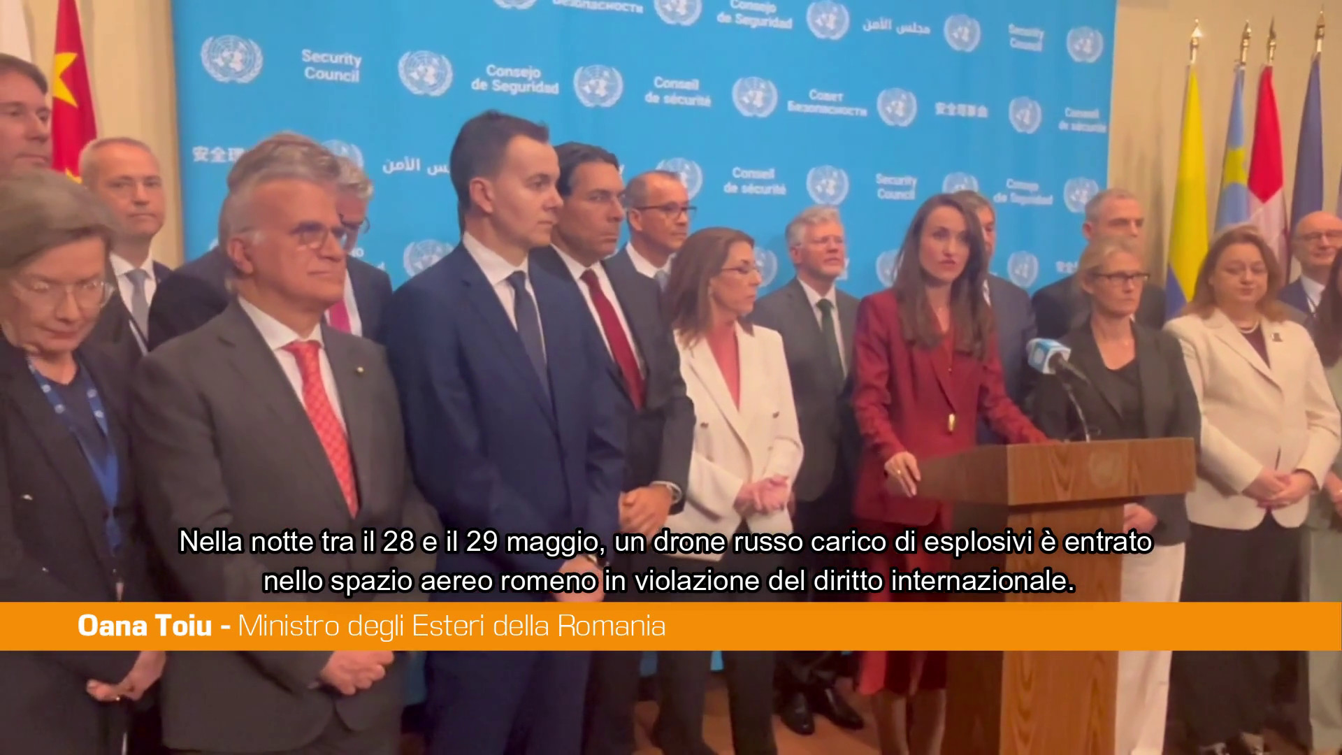 Drone russo in Romania, Toiu porta la questione al Consiglio Onu “Inaccettabile