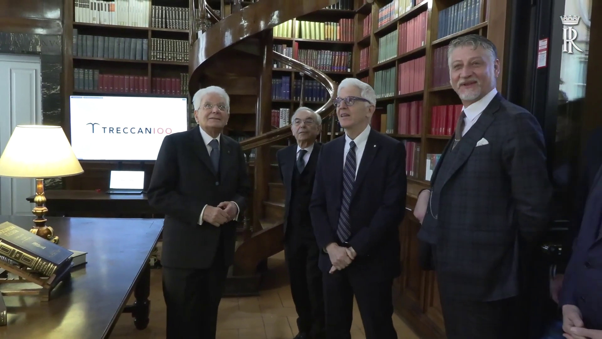 Mattarella visita Istituto Enciclopedia Italiana per il centenario