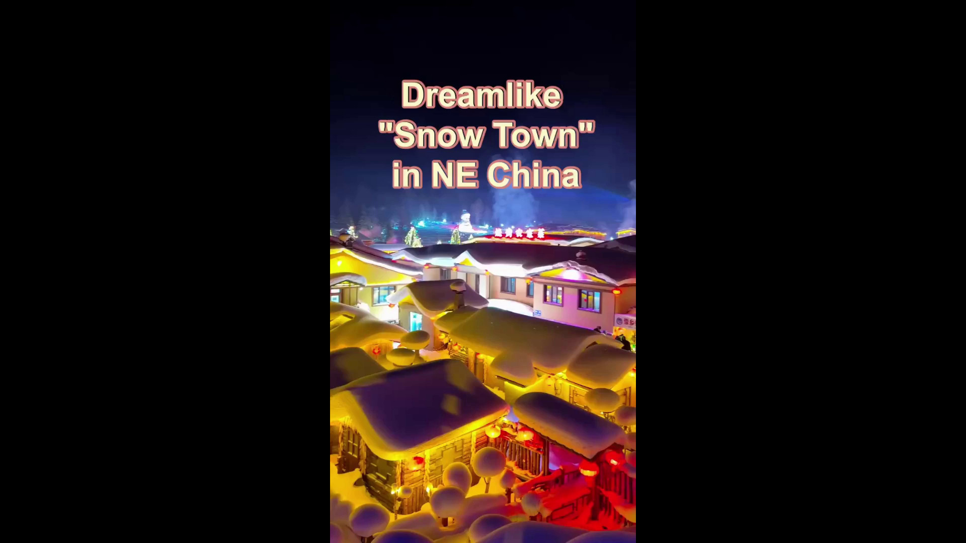 Cina: scenario notturno da sogno nella 