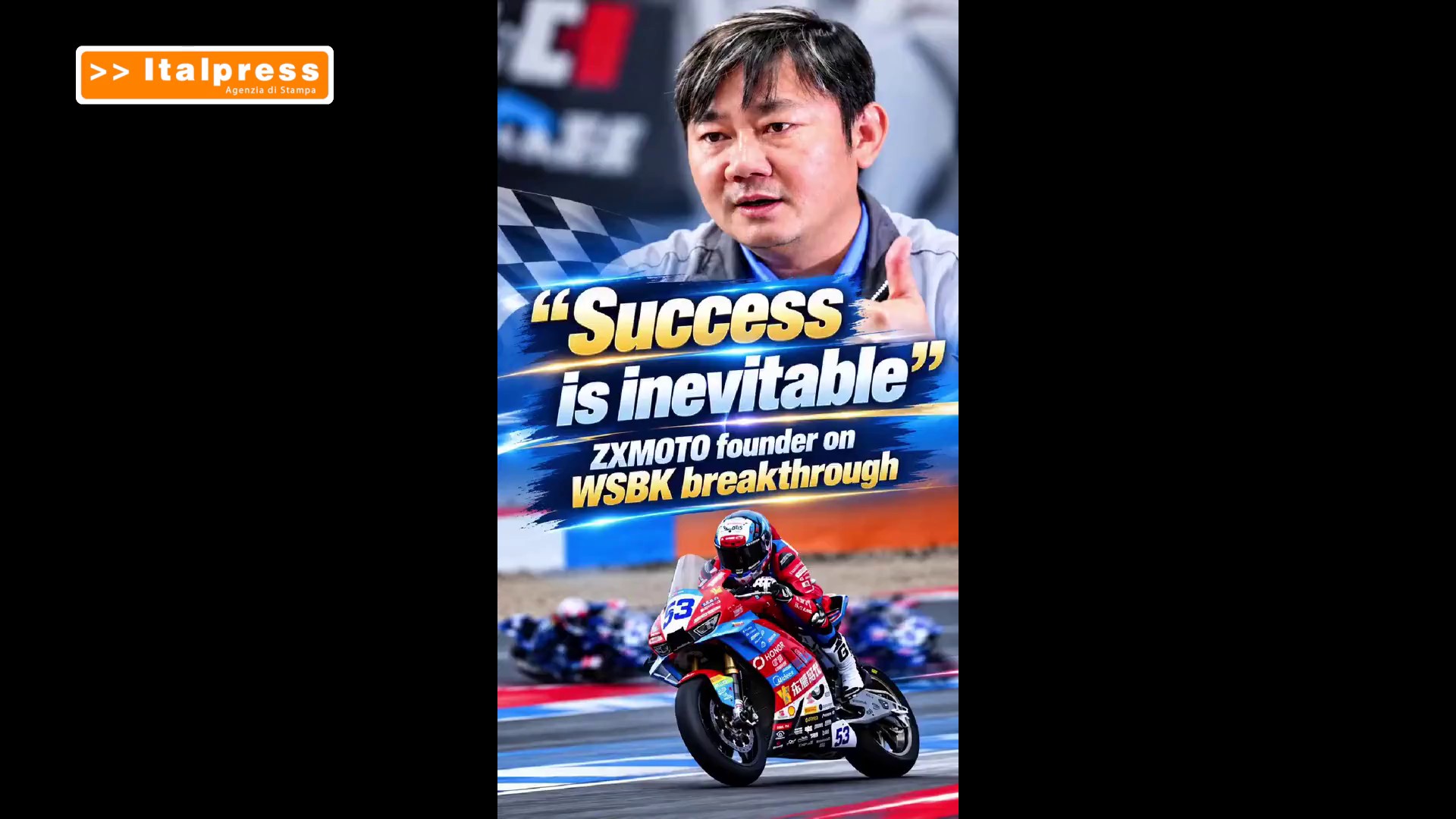 Cina: fondatore ZXMOTO assegna al team punteggio 90/100 dopo successo nel WSBK