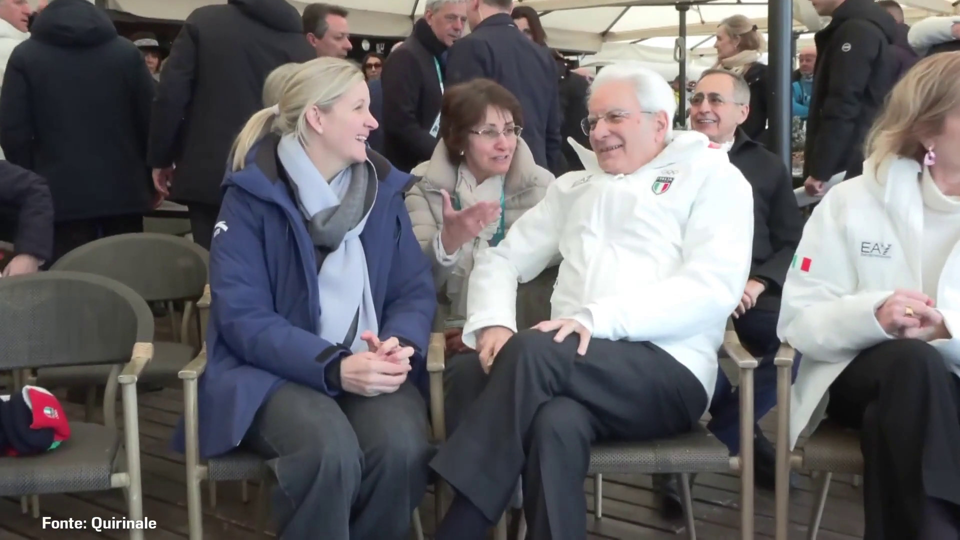 Mattarella sull'Olympia delle Tofane a Cortina per assistere al Super-G donne