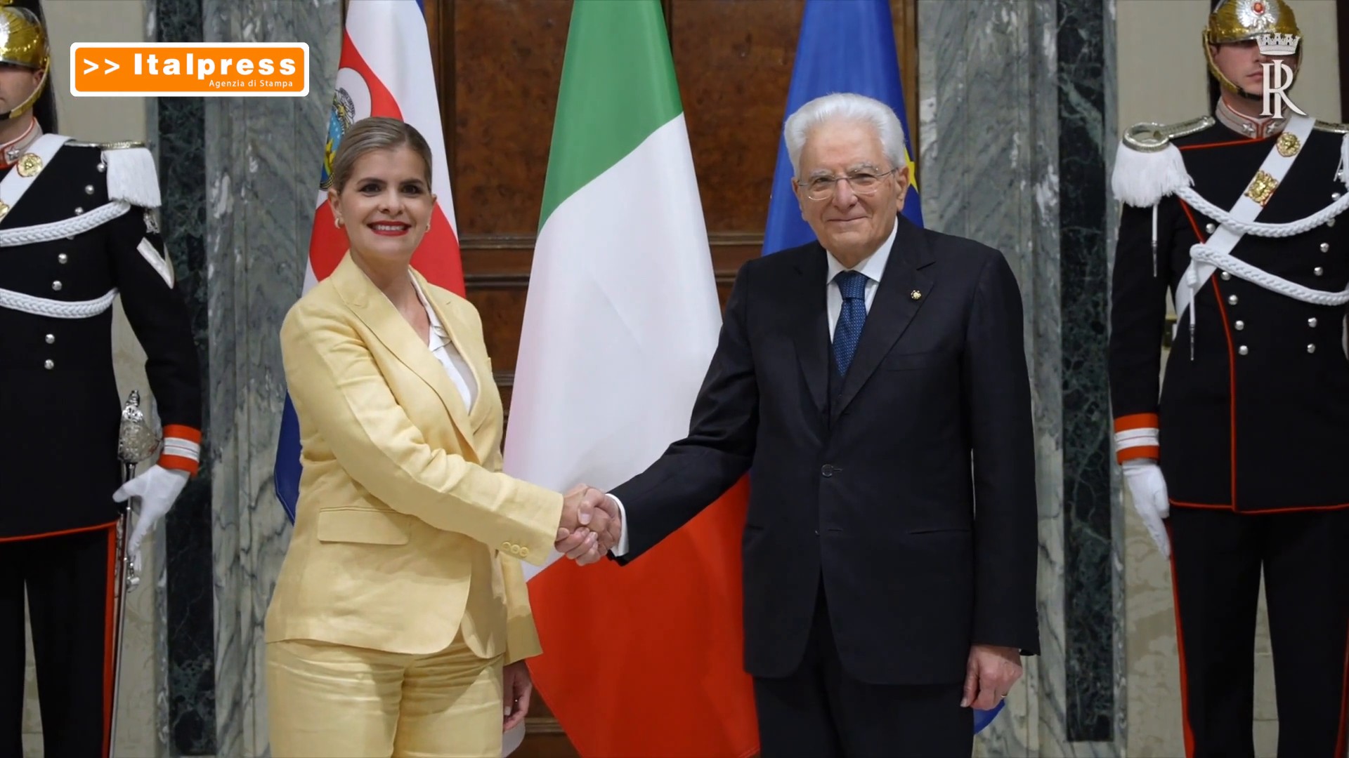 Mattarella riceve la presidente del Costa Rica, 