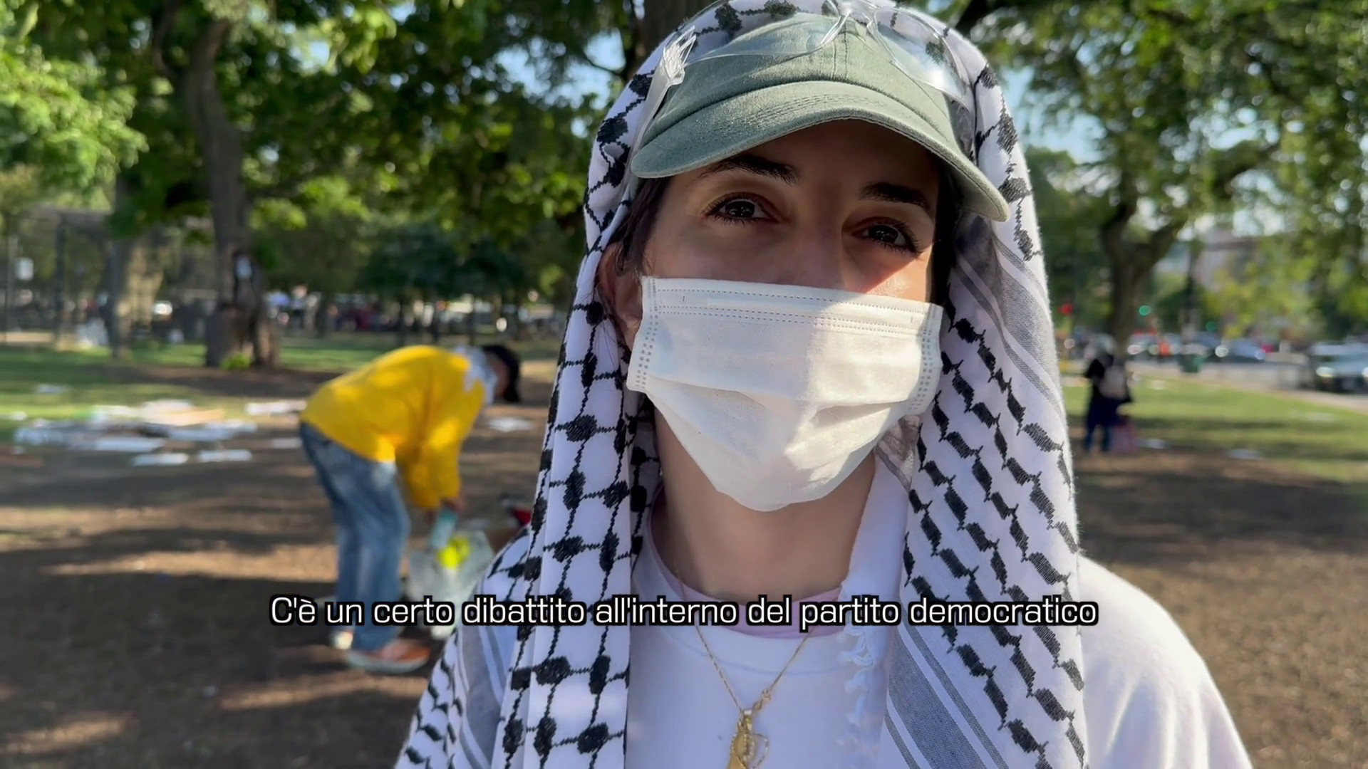 A Chicago protesta pro-Palestina, 