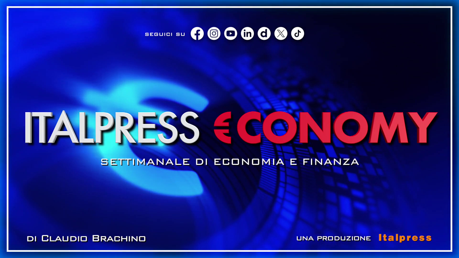 Italpress €conomy - Puntata del 16 gennaio 2026