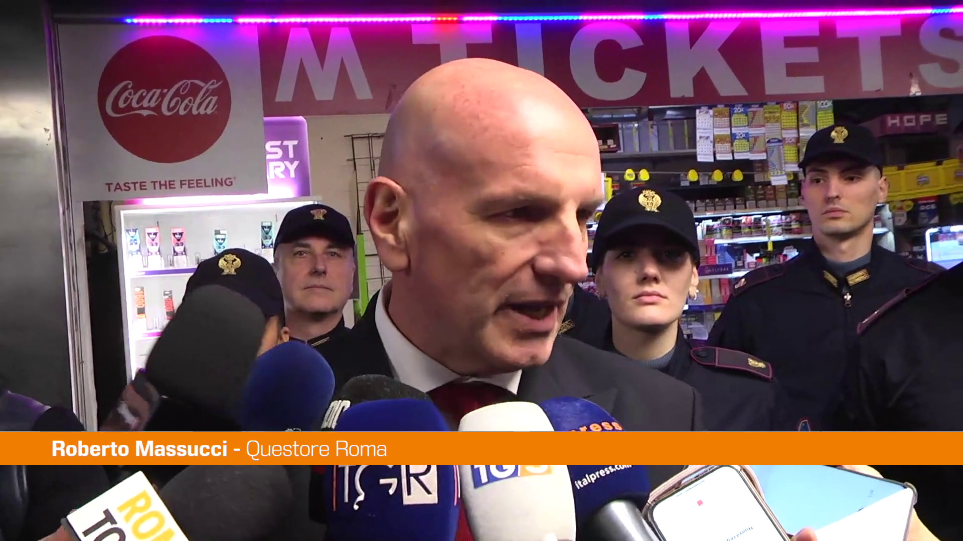 Nuova sede PolMetro a Termini, questore 