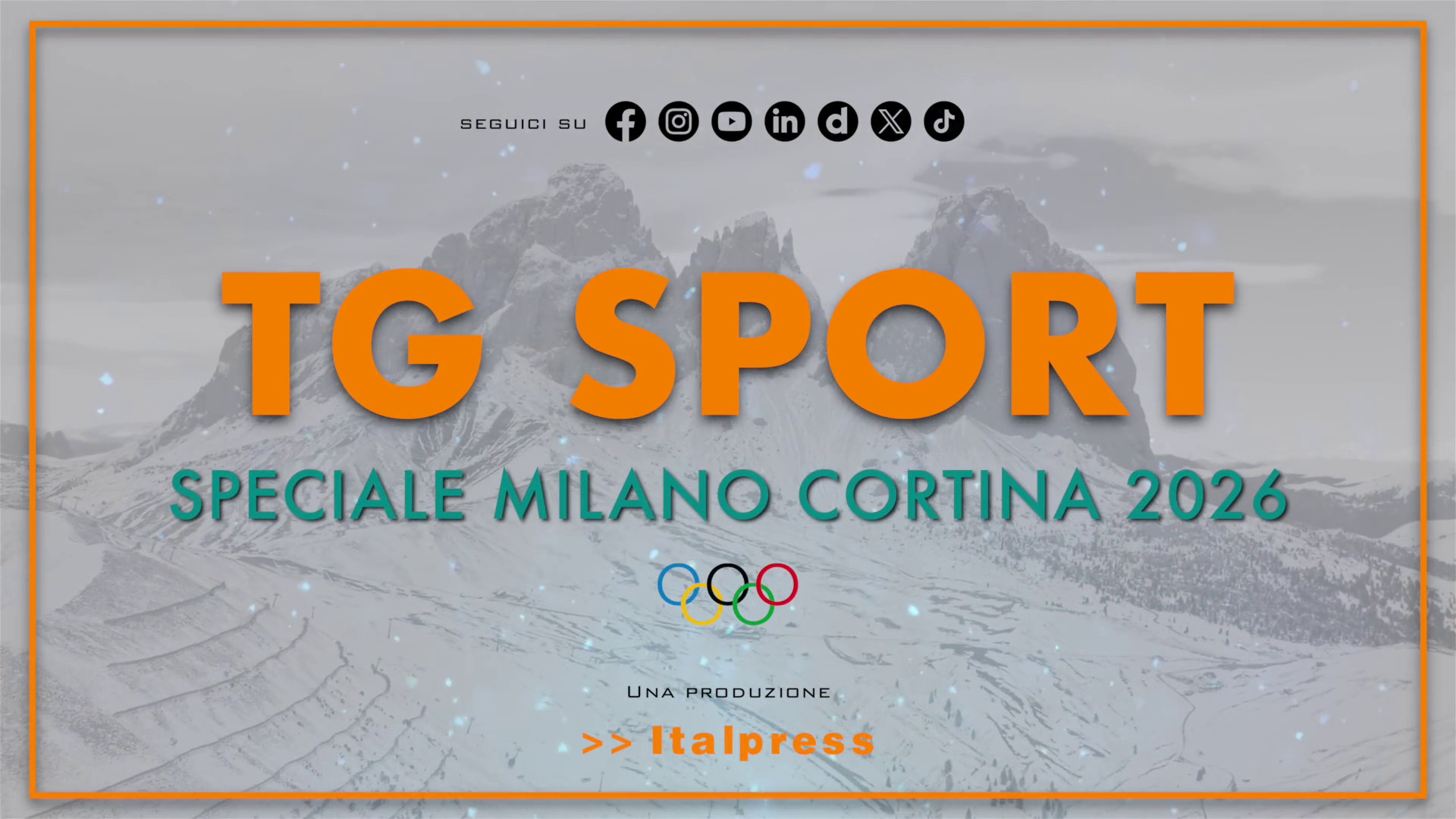 Tg Sport - Speciale Milano Cortina 2026 - 16/2/2026