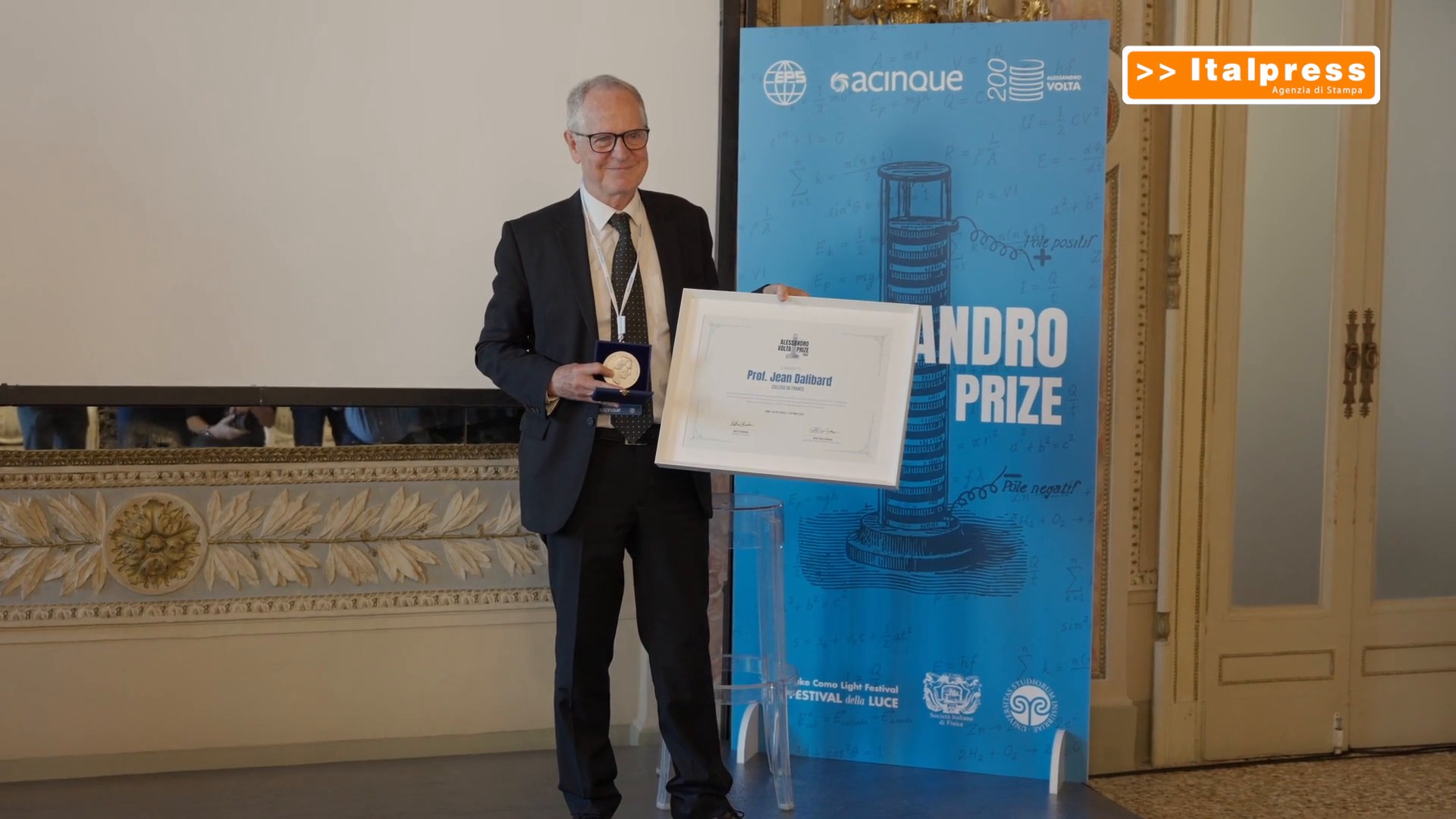 Allo scienziato francese Jean Dalibard il Premio 