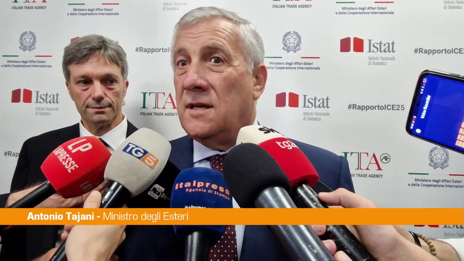 Dazi, Tajani 