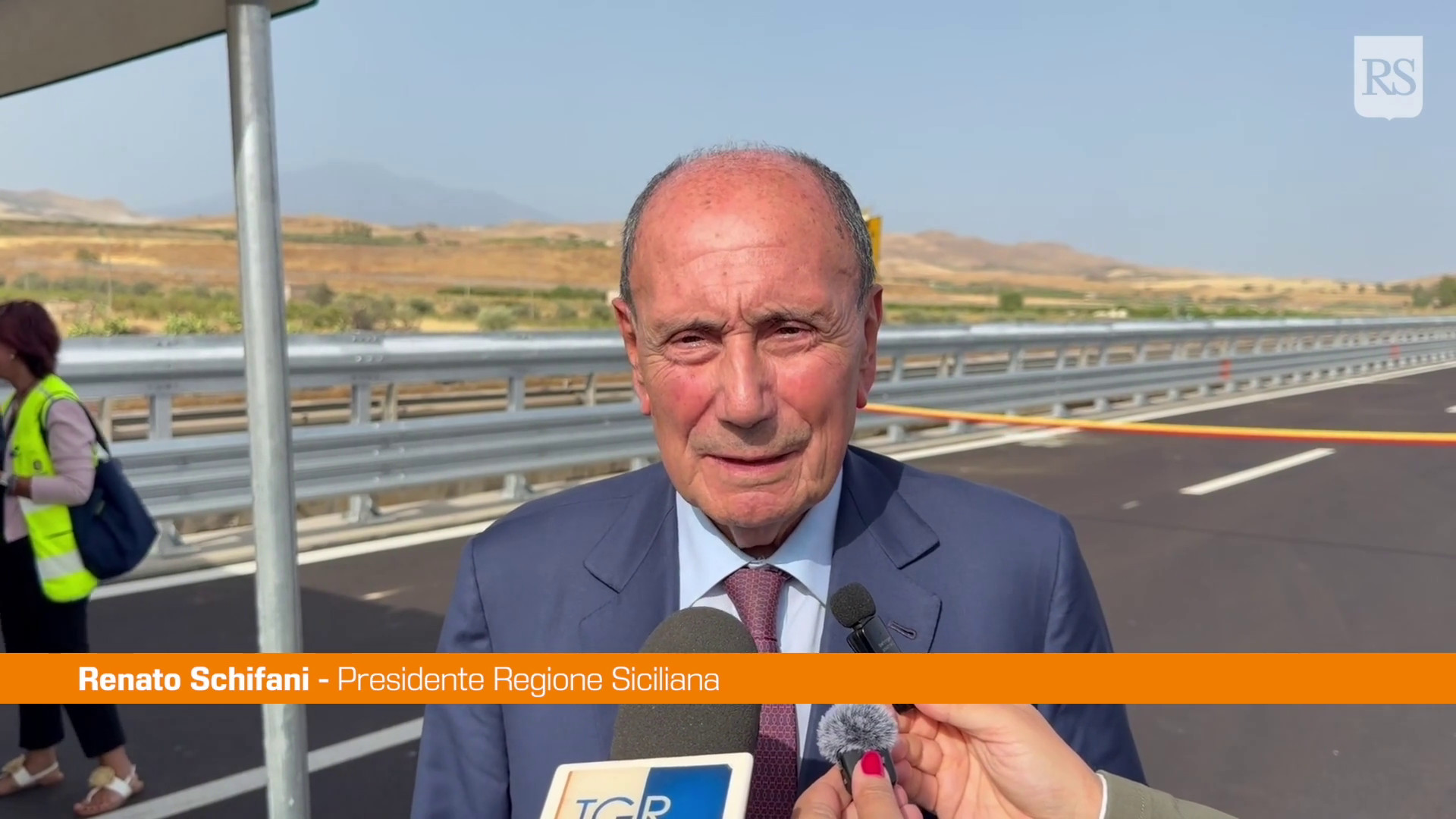 A19, aperto nuovo viadotto. Schifani 