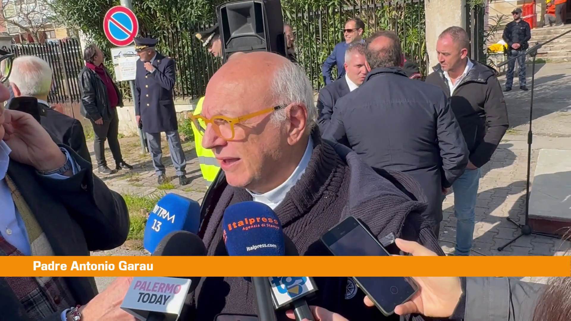 Lavori chiesa Borgo Nuovo a Palermo, Padre Garau 