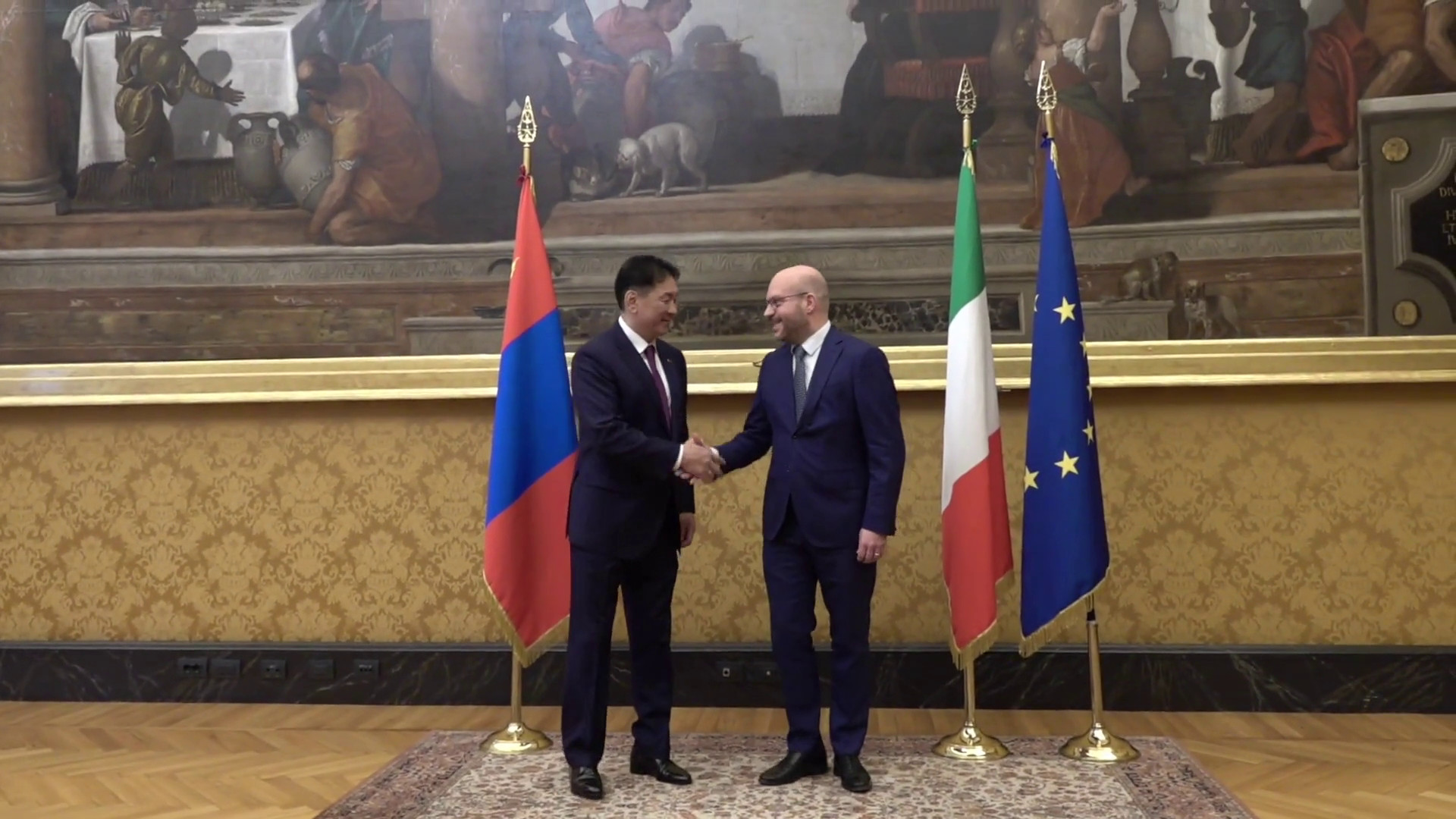 Fontana riceve il presidente della Mongolia