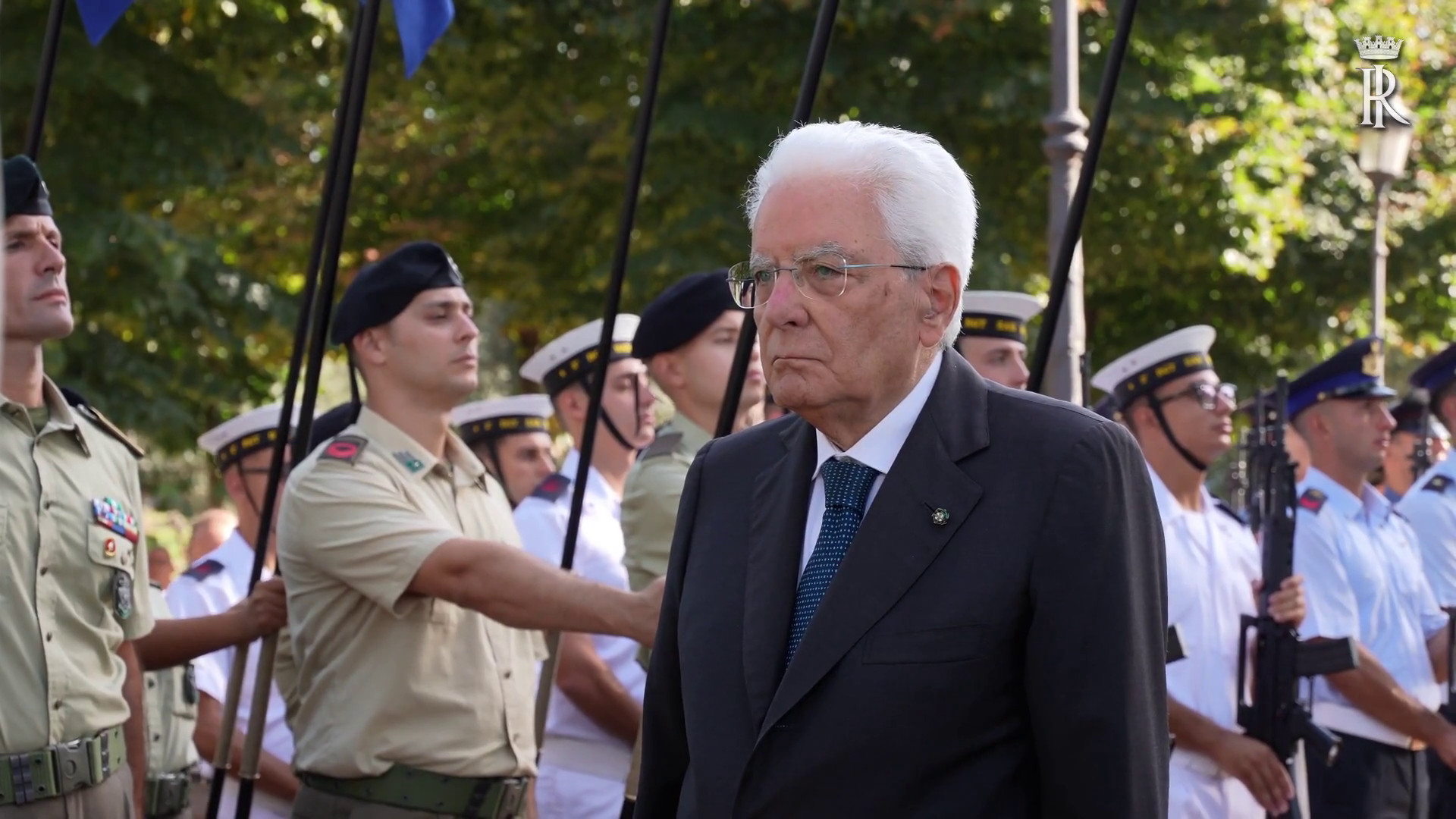82° anniversario Difesa di Roma, Mattarella depone due corone d'alloro