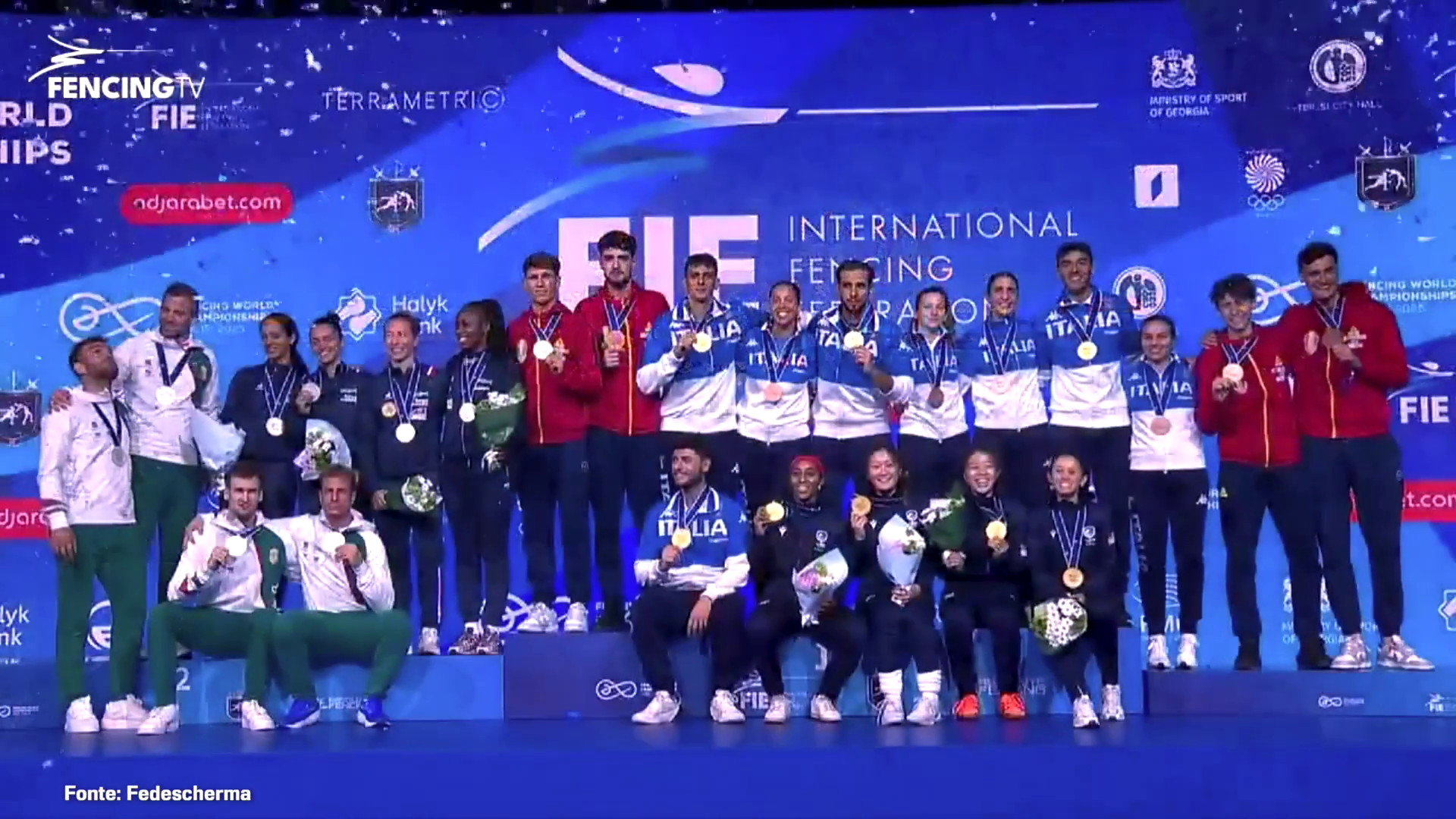 Italscherma sempre più vincente ai Mondiali di Tbilisi