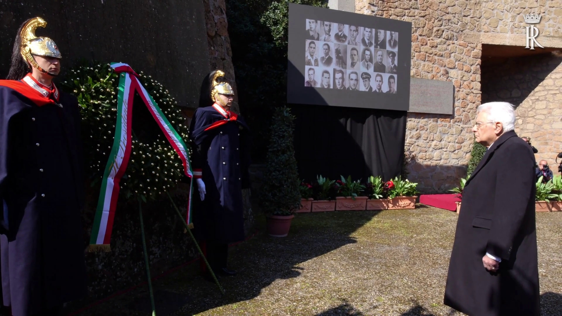 Mattarella alla cerimonia per l'eccidio delle Fosse Ardeatine