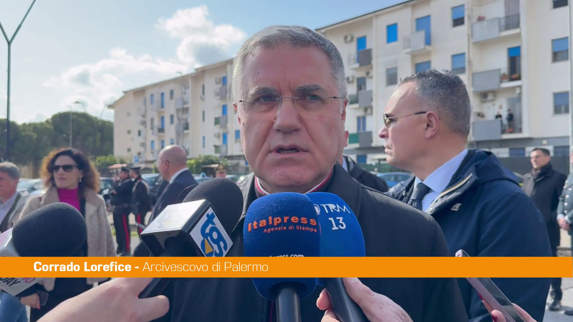 Lavori chiesa Borgo Nuovo, arcivescovo Palermo 