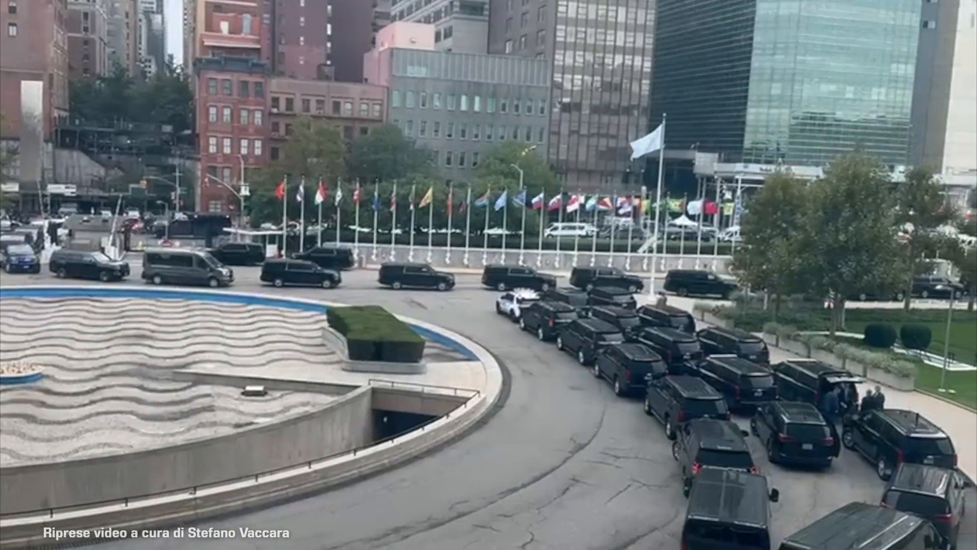Assemblea Generale Onu, la lunga fila di limousine al Palazzo di Vetro