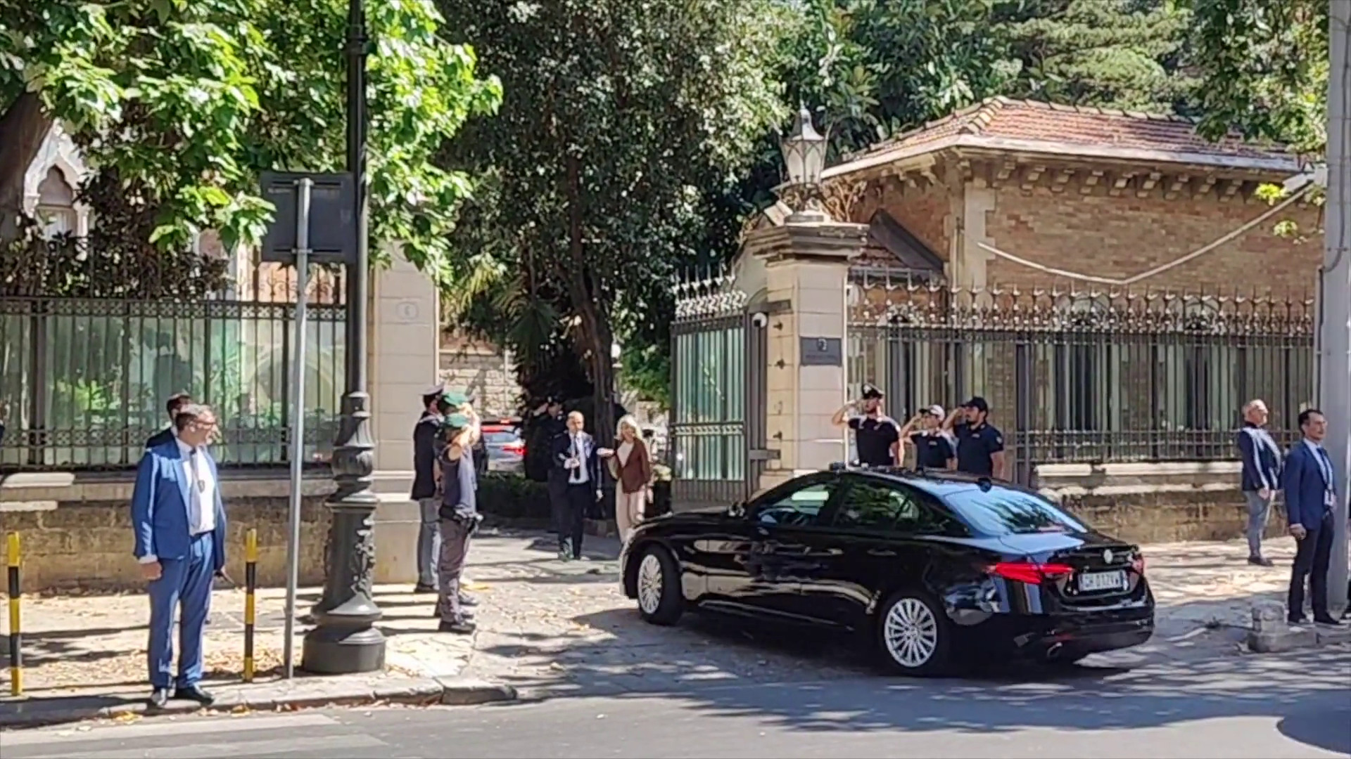 Palermo, la premier Meloni partecipa al Comitato per l'Ordine e la Sicurezza