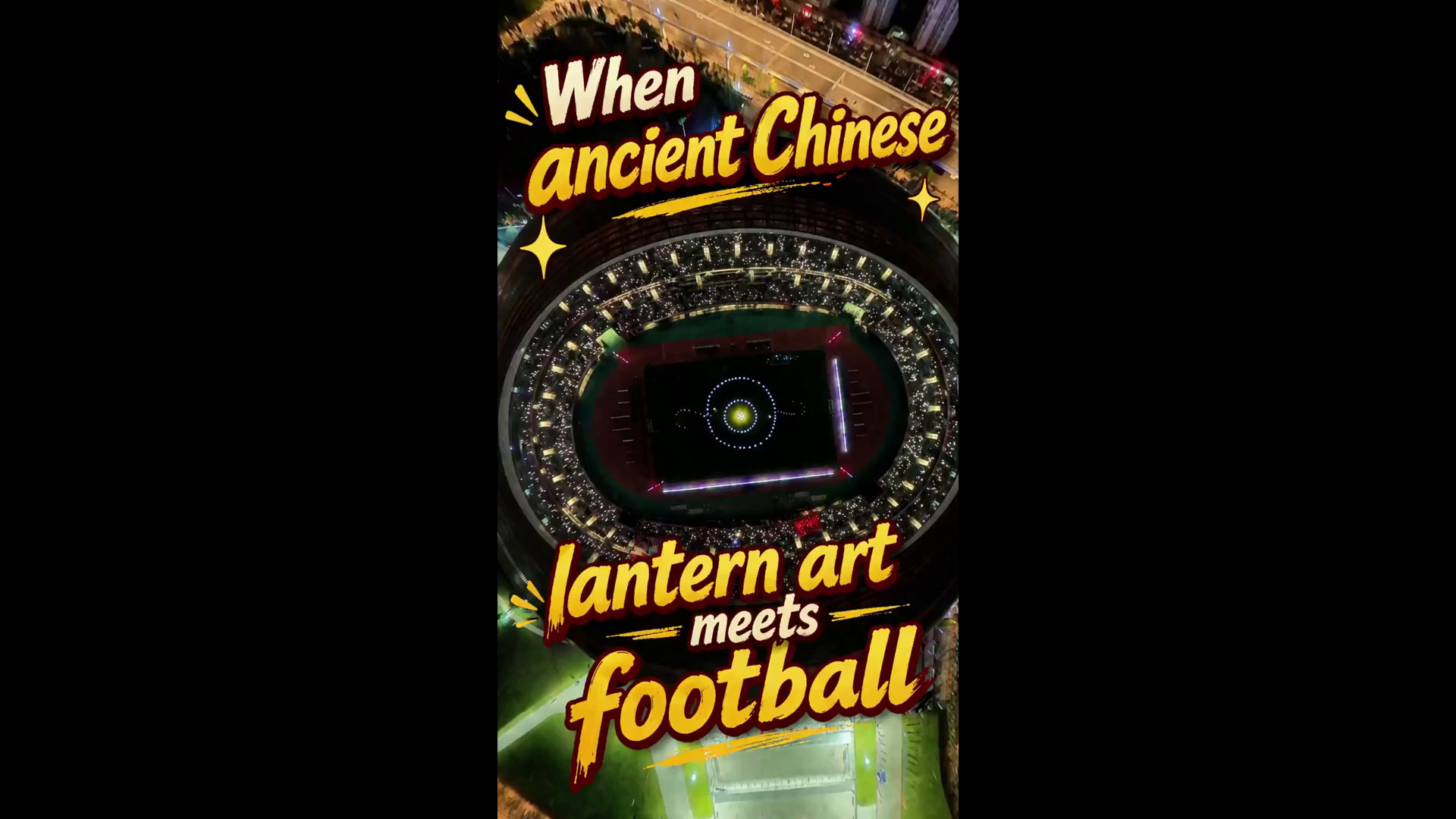 Cina: Jiangxi, spettacolo di lanterne sul campo da calcio diventa virale