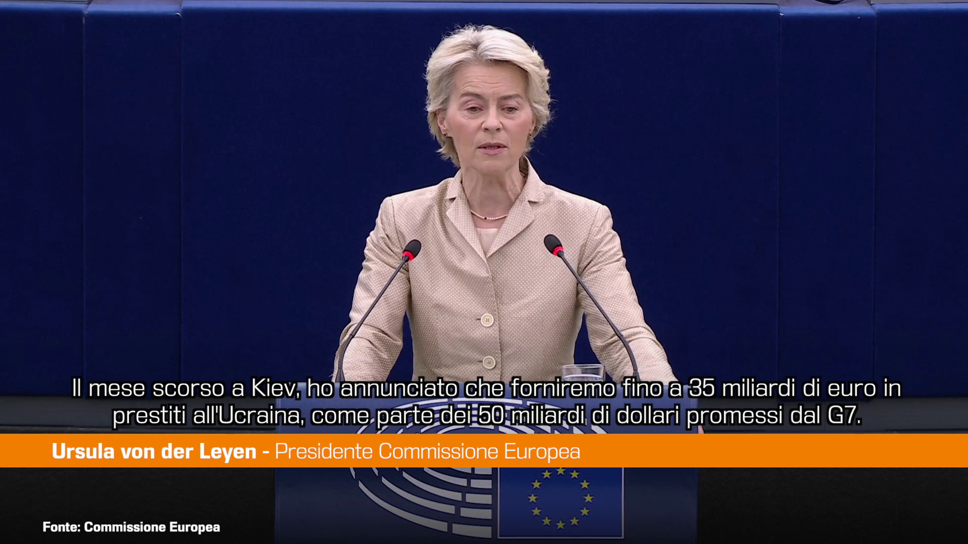 Von der Leyen “Al fianco dell’Ucraina per tutto il tempo necessario”