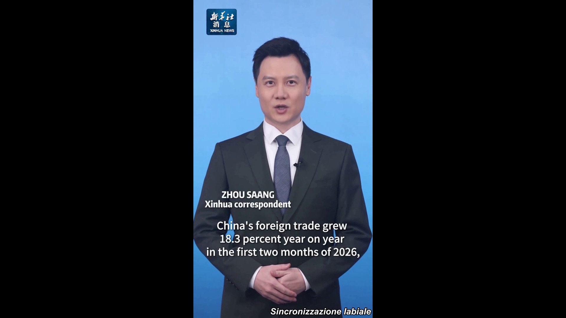 Cina: commercio estero in aumento del 18,3% nei primi due mesi del 2026