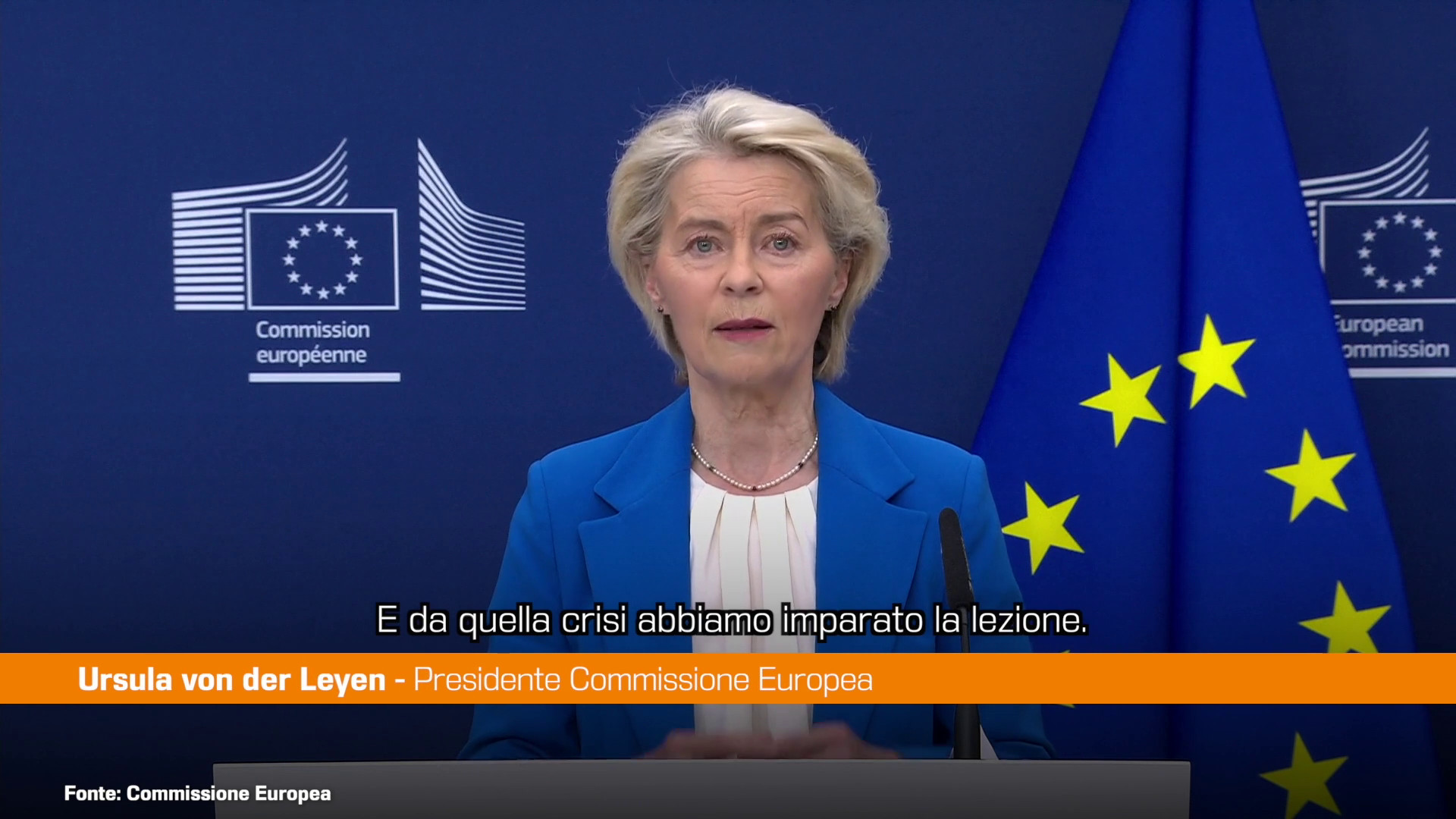 Crisi energetica, von der Leyen 