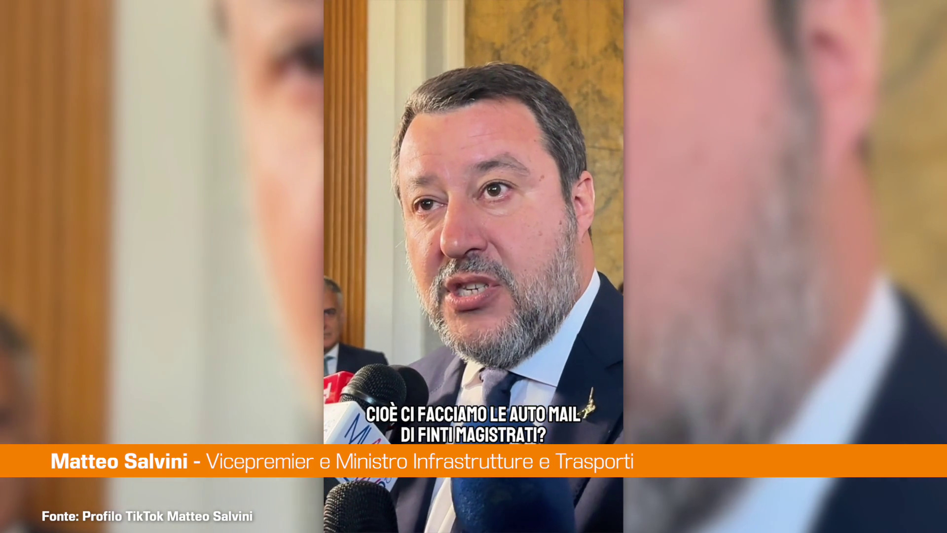 Salvini “Giudice mail su Meloni non dovrebbe più essere al suo posto”