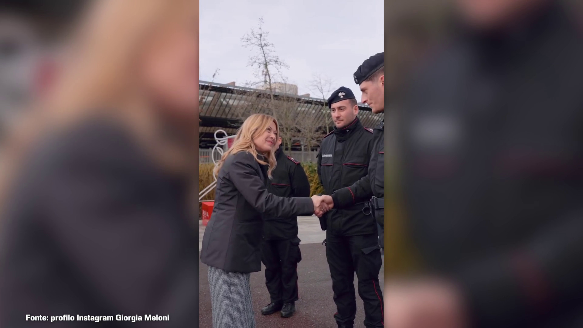 Milano-Cortina, Meloni saluta militari e forze dell'ordine