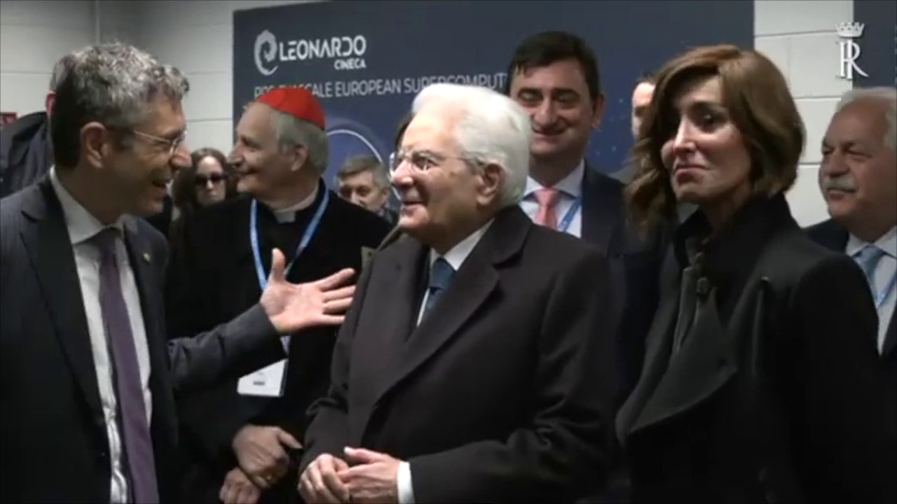 Mattarella inaugura il supercomputer europeo Leonardo
