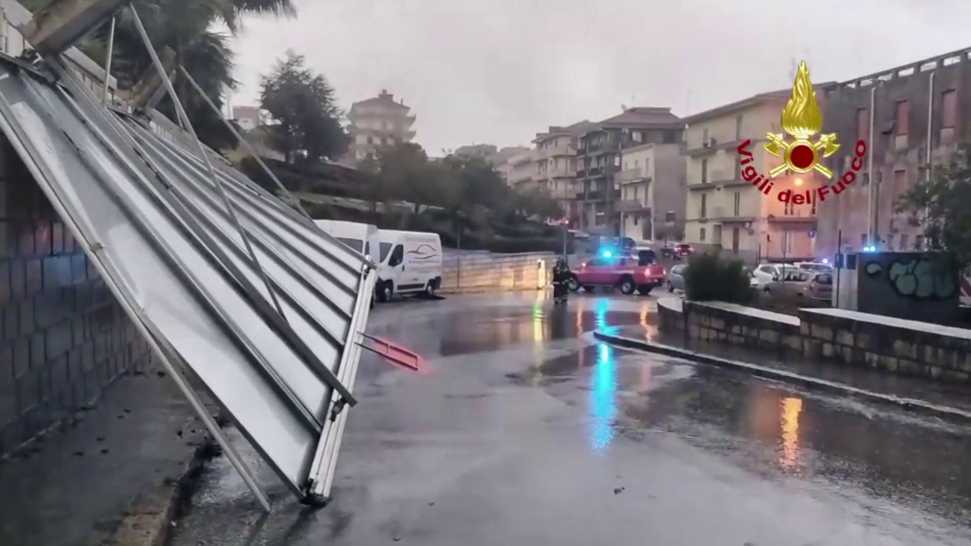 Maltempo nel Ragusano, decine di interventi dei Vigili del fuoco