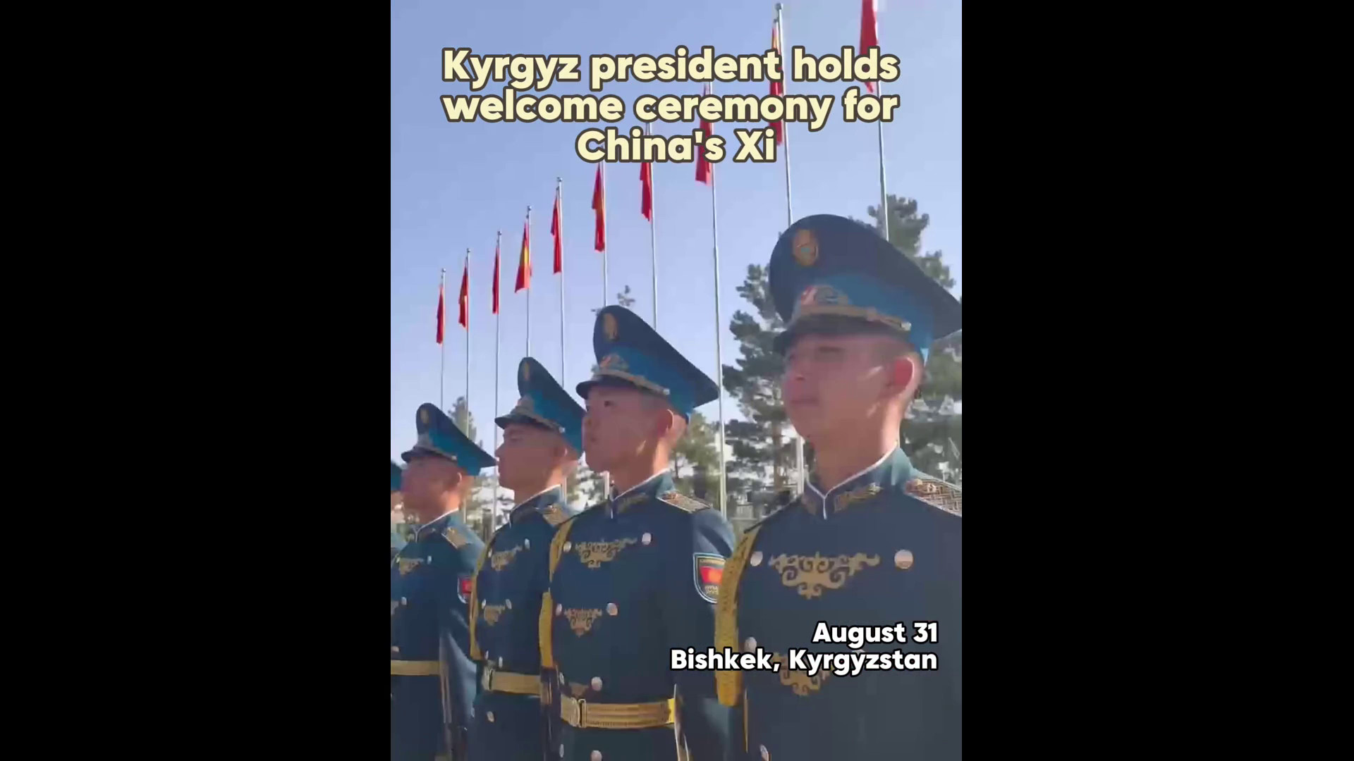 Kirghizistan: presidente organizza cerimonia di benvenuto per Xi Jinping