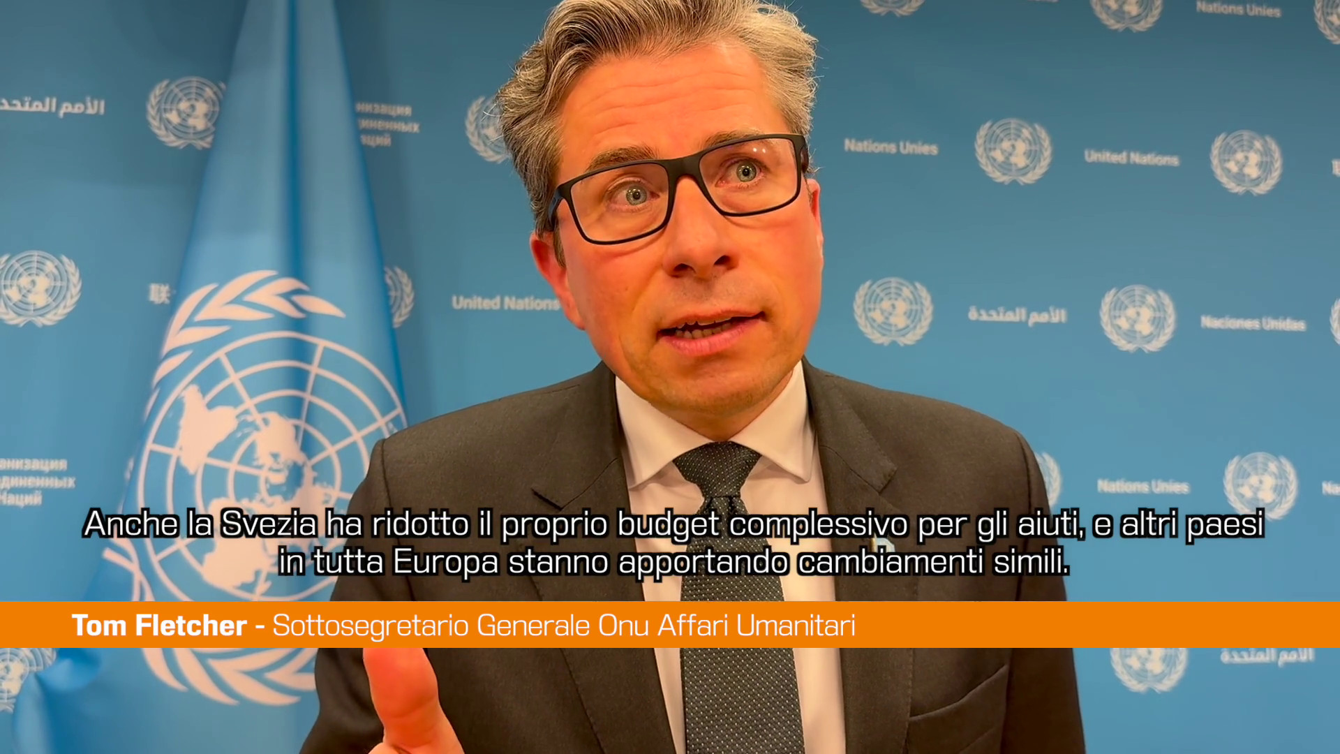 Onu, Fletcher sugli aiuti umanitari dell’Italia “Devo essere ottimista”