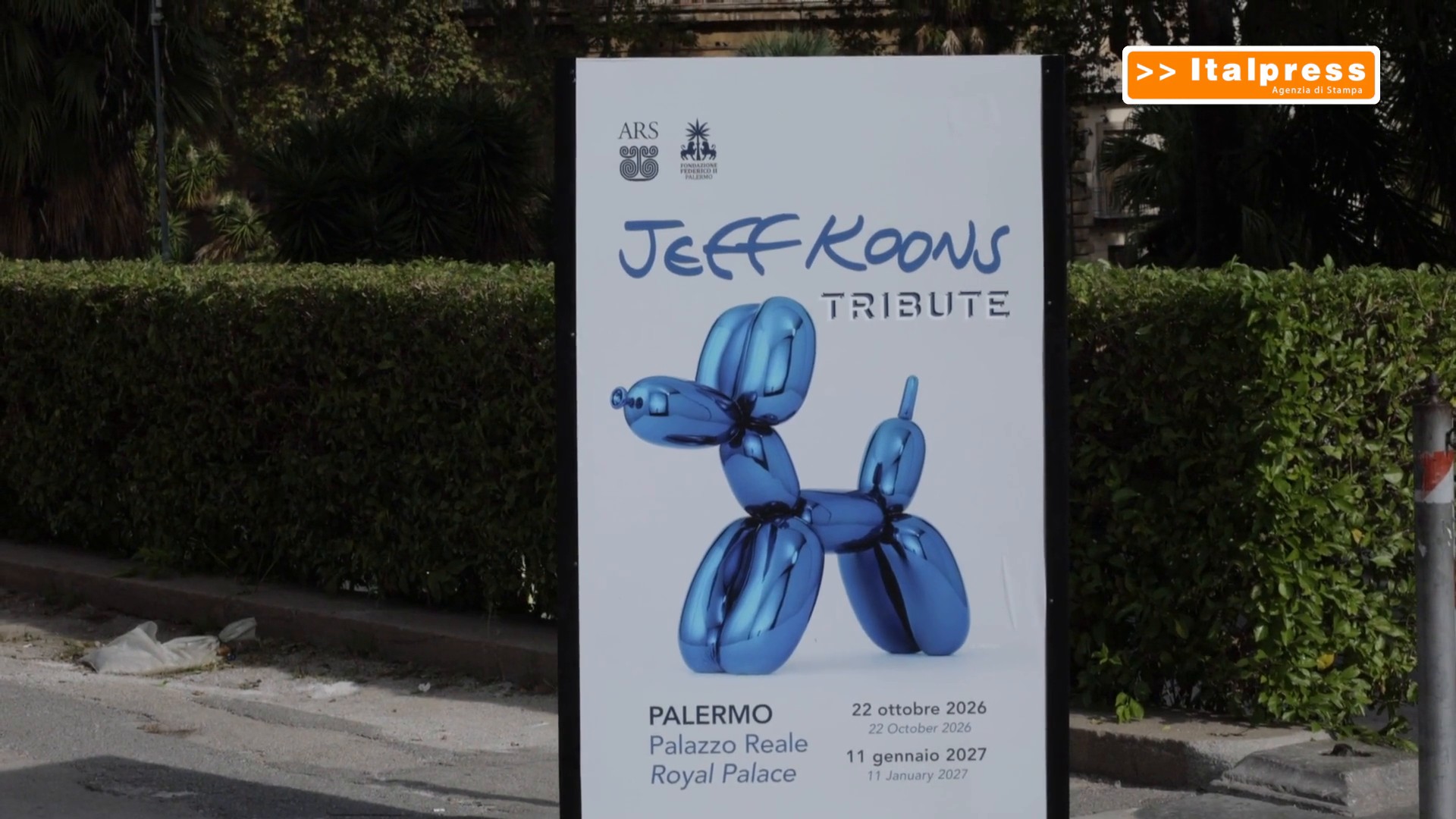 L'universo di Jeff Koons a Palermo con un tributo d'eccezione a Palazzo Reale