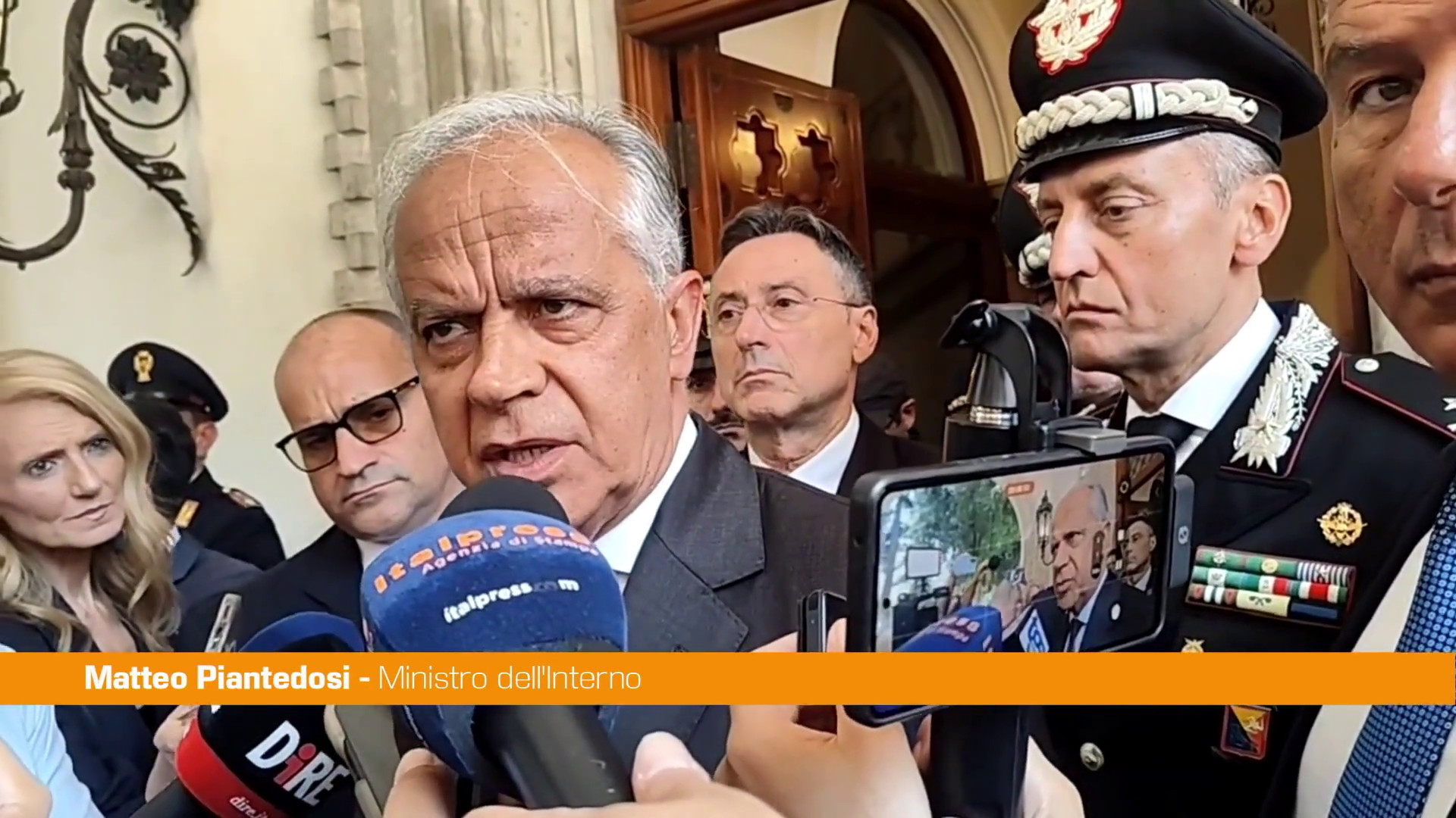 Piantedosi a Palermo 