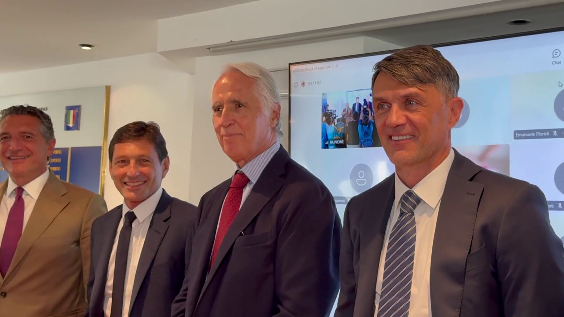 Malagò, Maldini e Leonardo in Lega A per incontrare i club