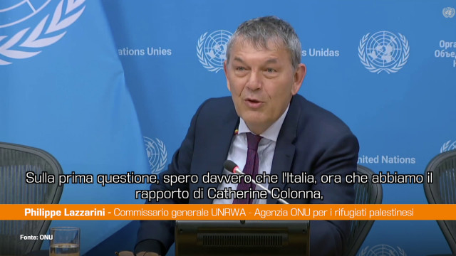 Lazzarini “L’Italia ripristini i fondi per UNRWA e ci aiuti in Europa”