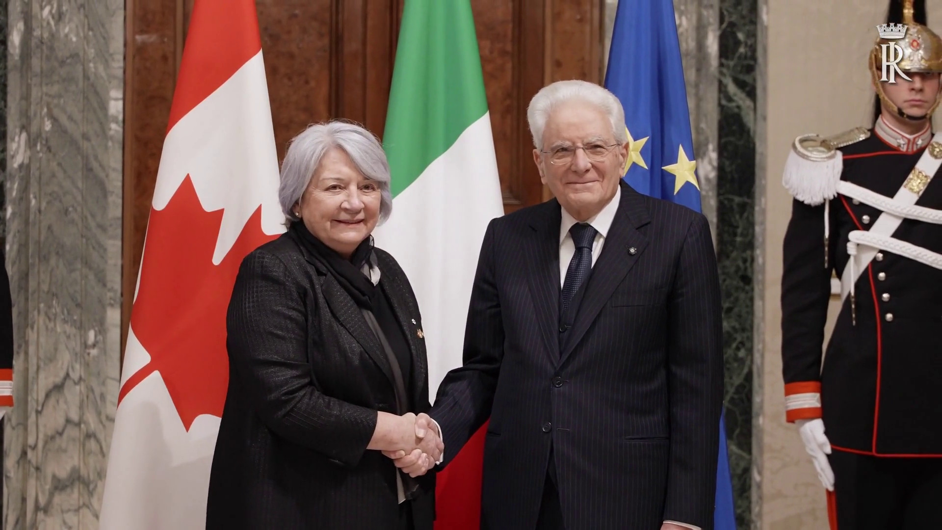 Mattarella riceve la governatrice generale del Canada, 