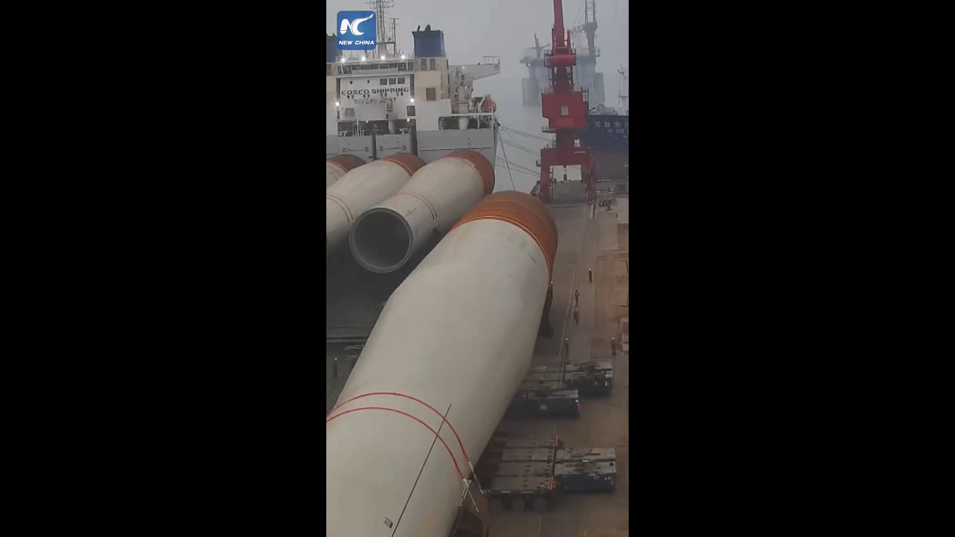 Cina: esportati nel Regno Unito monopali per mega parco eolico